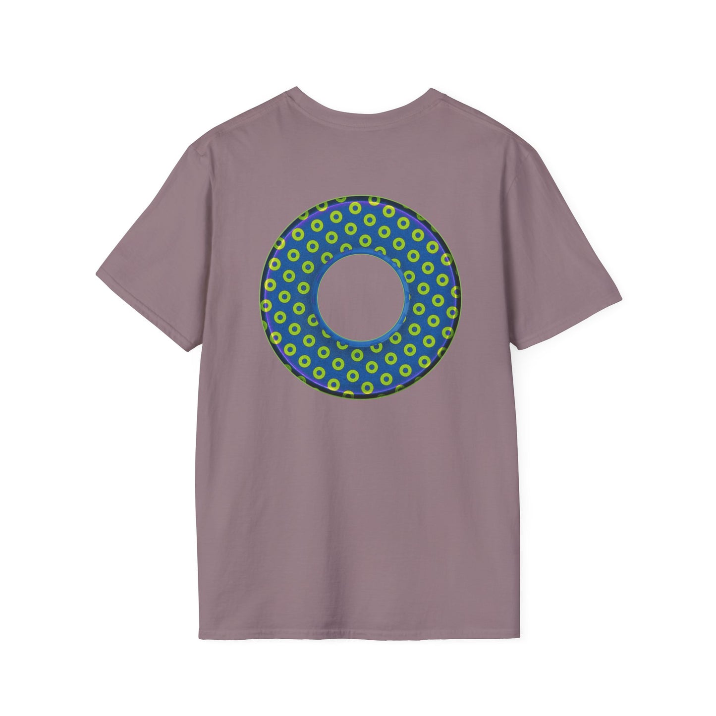 Plain Donuts/Unisex Soft-Style - "Plain Electric Paradoxical Donuts" - yellow/blue donuts