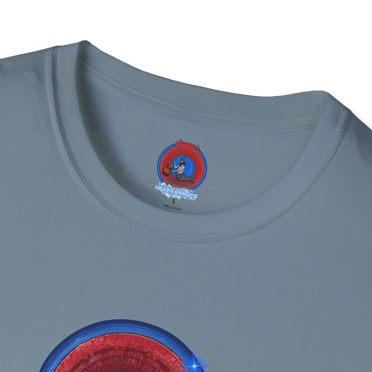 Classic Donut Tee - Unisex Soft-Style - "Homer's Perfect Donut" - series 1.0  - variant 2 - dark blue edging