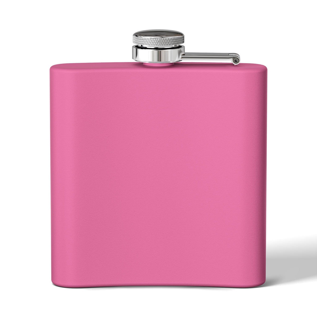 Lump's Donut Flask 6 oz -  "Donuts R Phree" - red/blue rustic donut - [*w/your choice of 6 backgrounds]