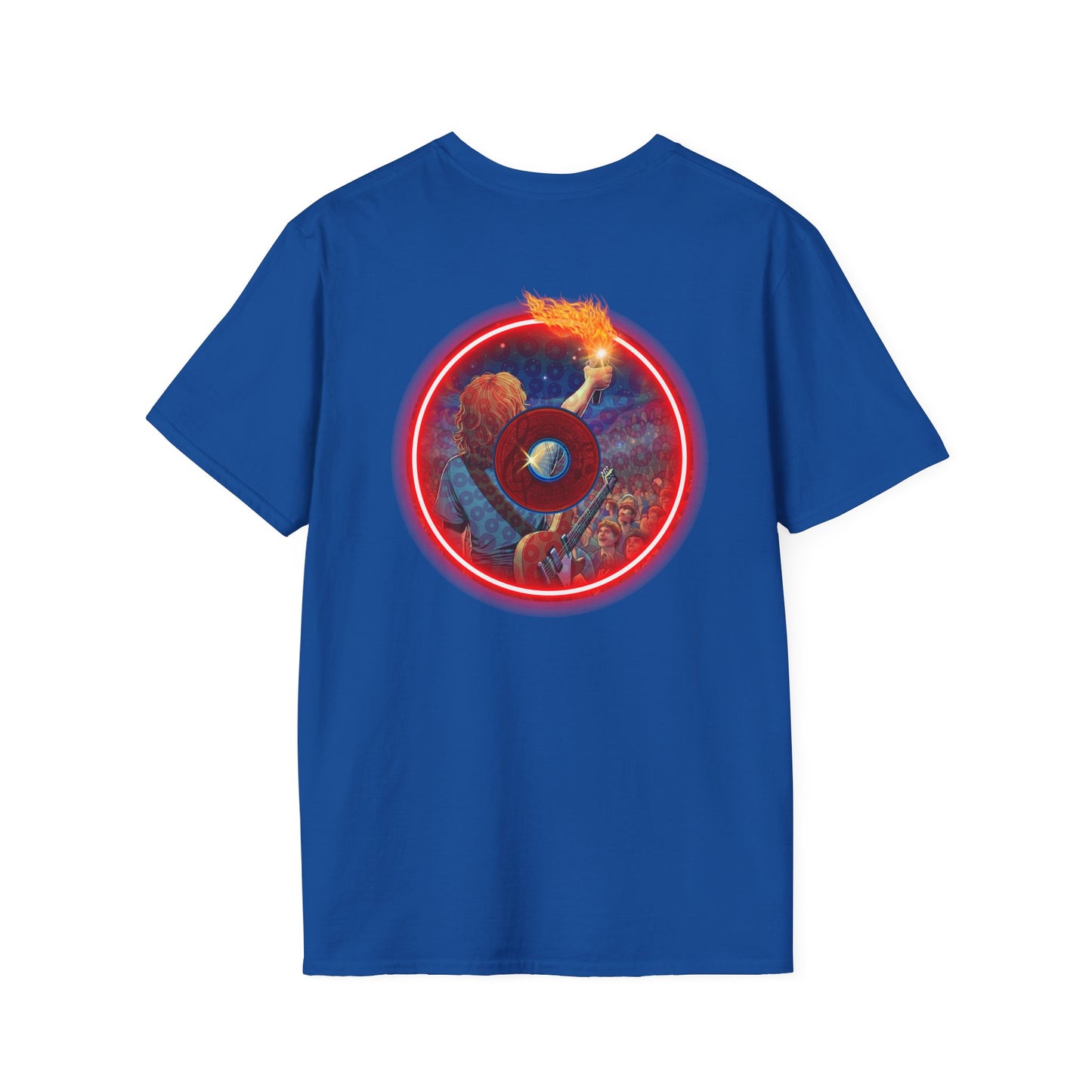 Classic Donut Tee - Unisex Soft-Style - "Torchbearer's Donut " - red donut