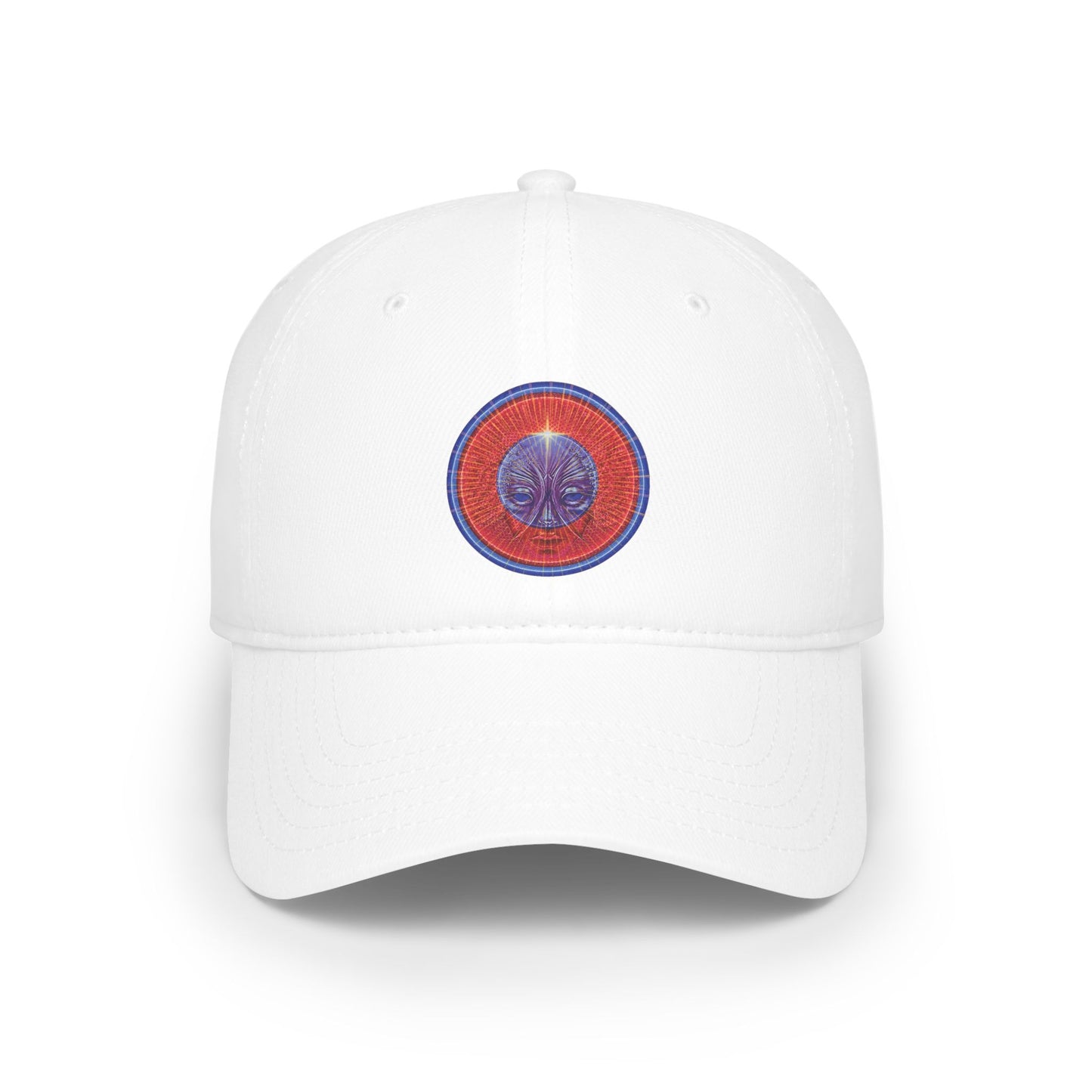 Lumpy Donut Baseball Cap - "Conjurers' of Awesome Donut Cap" - variant 1 - rustic red donut w/