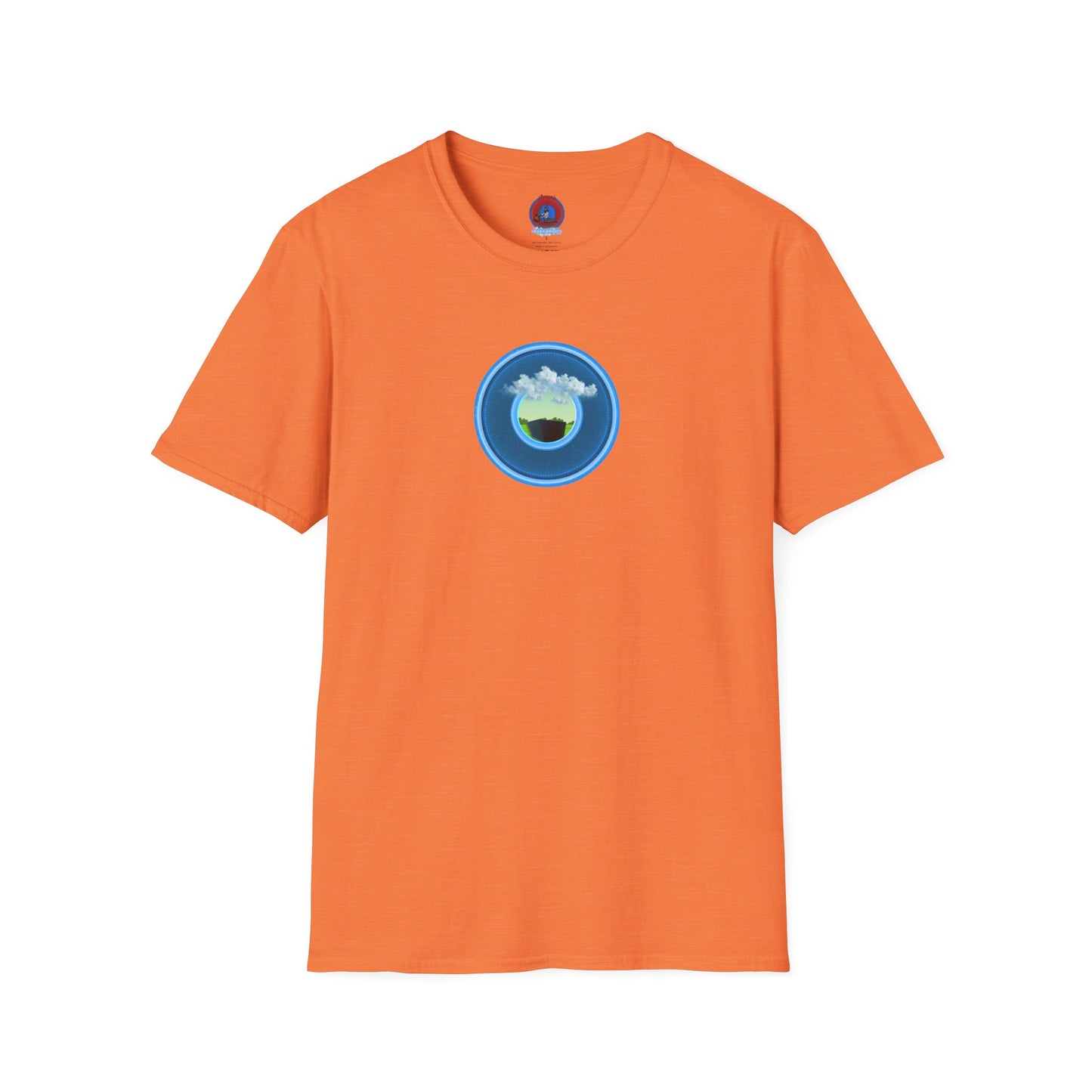 Classic Donut Tee - Unisex Soft-Style - "Got Rhombus?" - series 1.0  - variant 1 - blue/blue donut