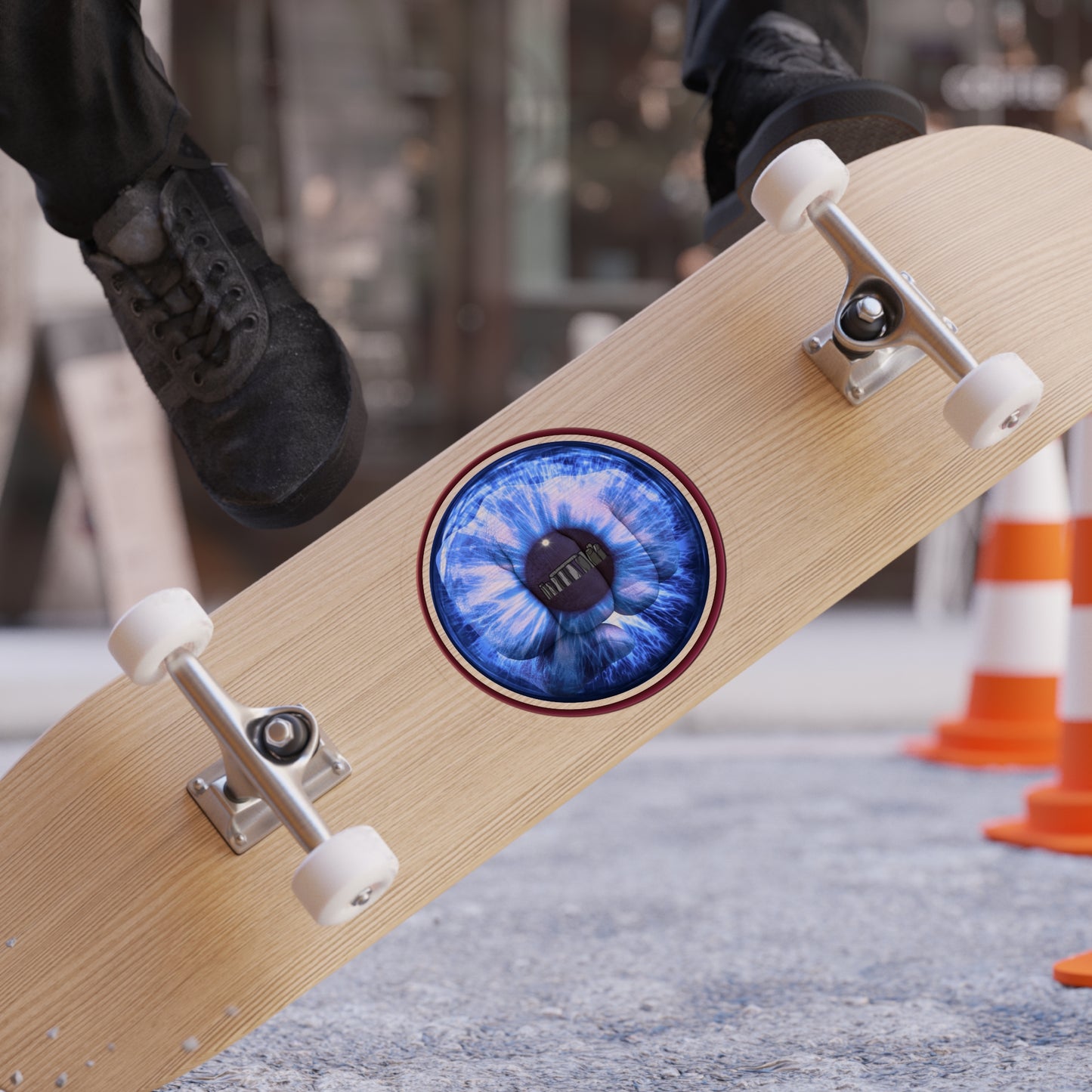 Donut Bumper/Outdoor Sticker - "The Eye Sore Donut Sticker" - series 1.0 - variant 3 - Stonehenge - [Die-Cut] 6"x 6"