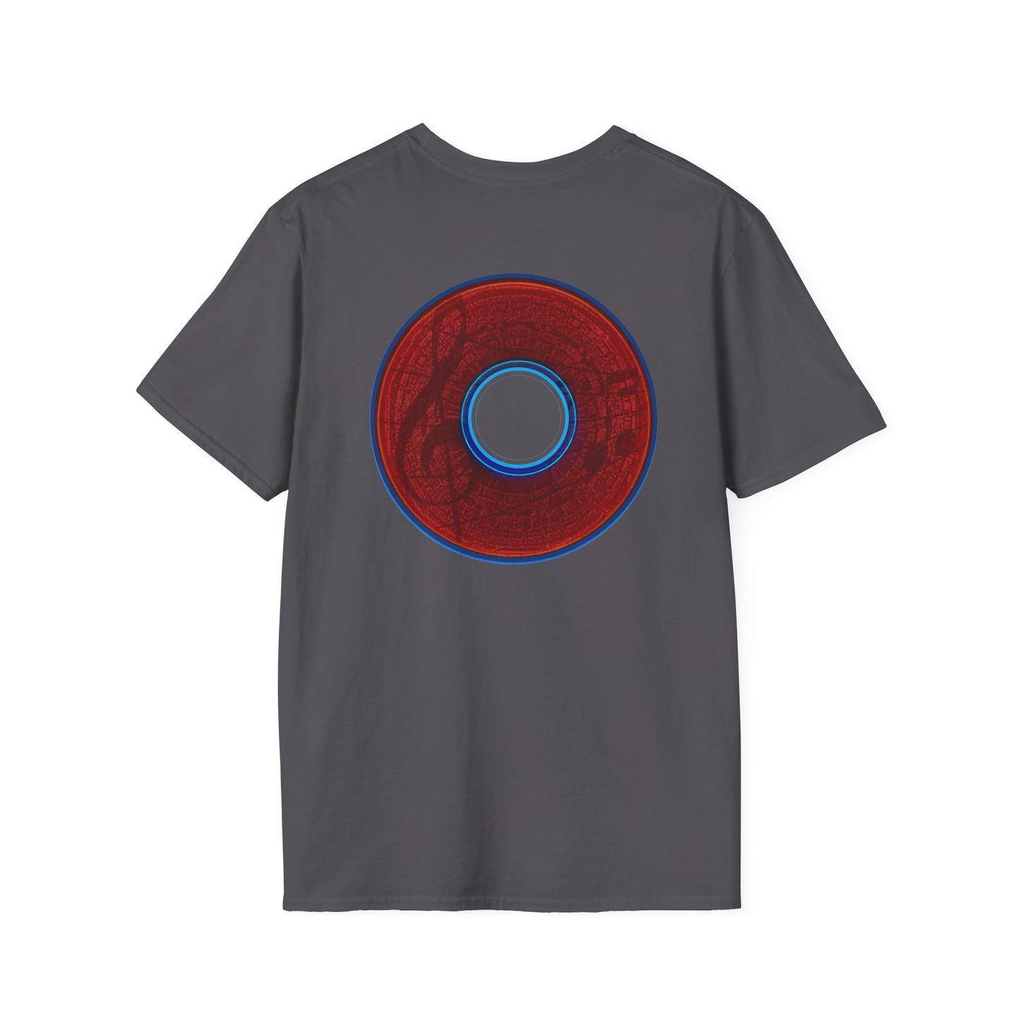 Classic Donut Tee - Unisex Soft-Style - "The Musically Gifted Donut" - red donut - series 1.0