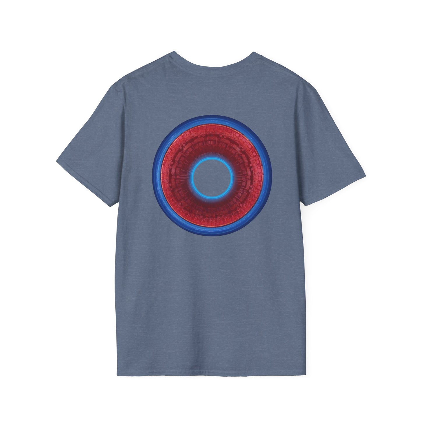 Classic Donut Tee - Unisex Soft-Style - "Homer's Perfect Donut" - series 1.0  - variant 1 - dark blue edging & hole