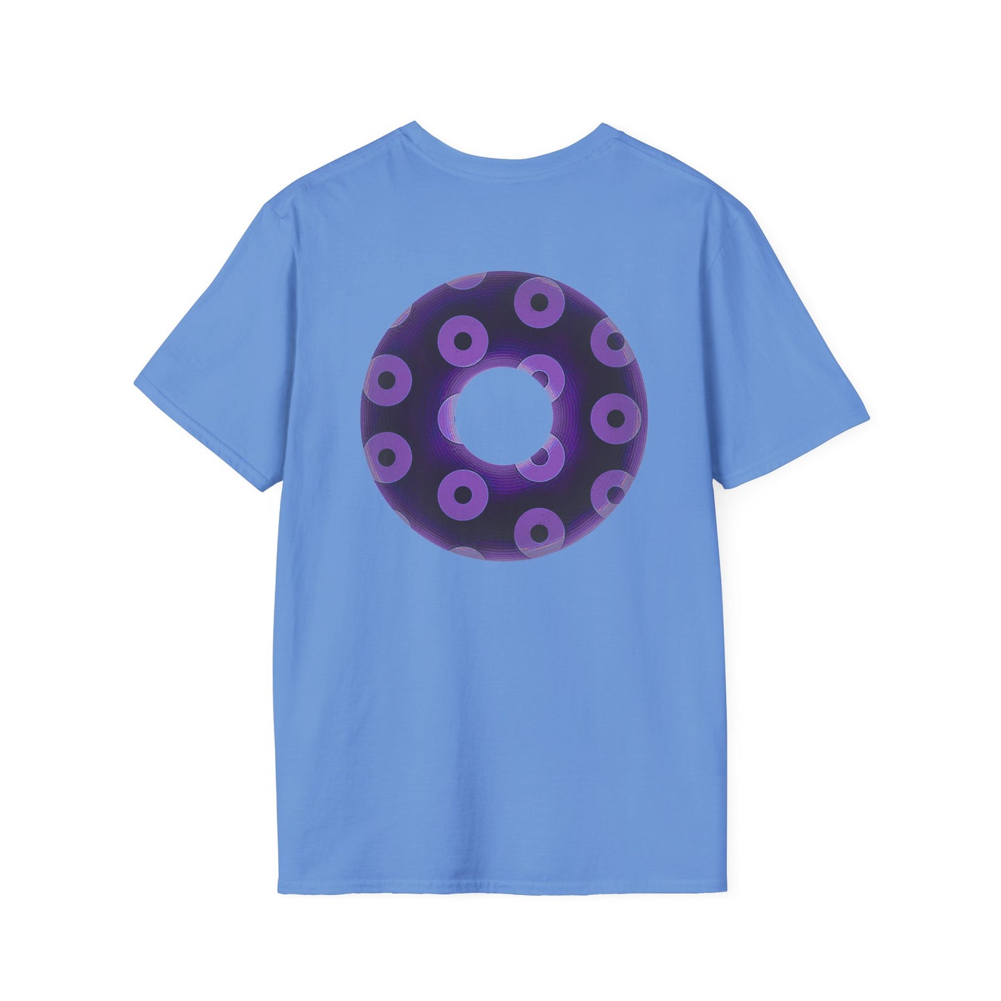 Plain Donuts/Unisex Soft-Style - "Plain Blimpy Paradoxical Donuts" - dark purple/light purple donuts