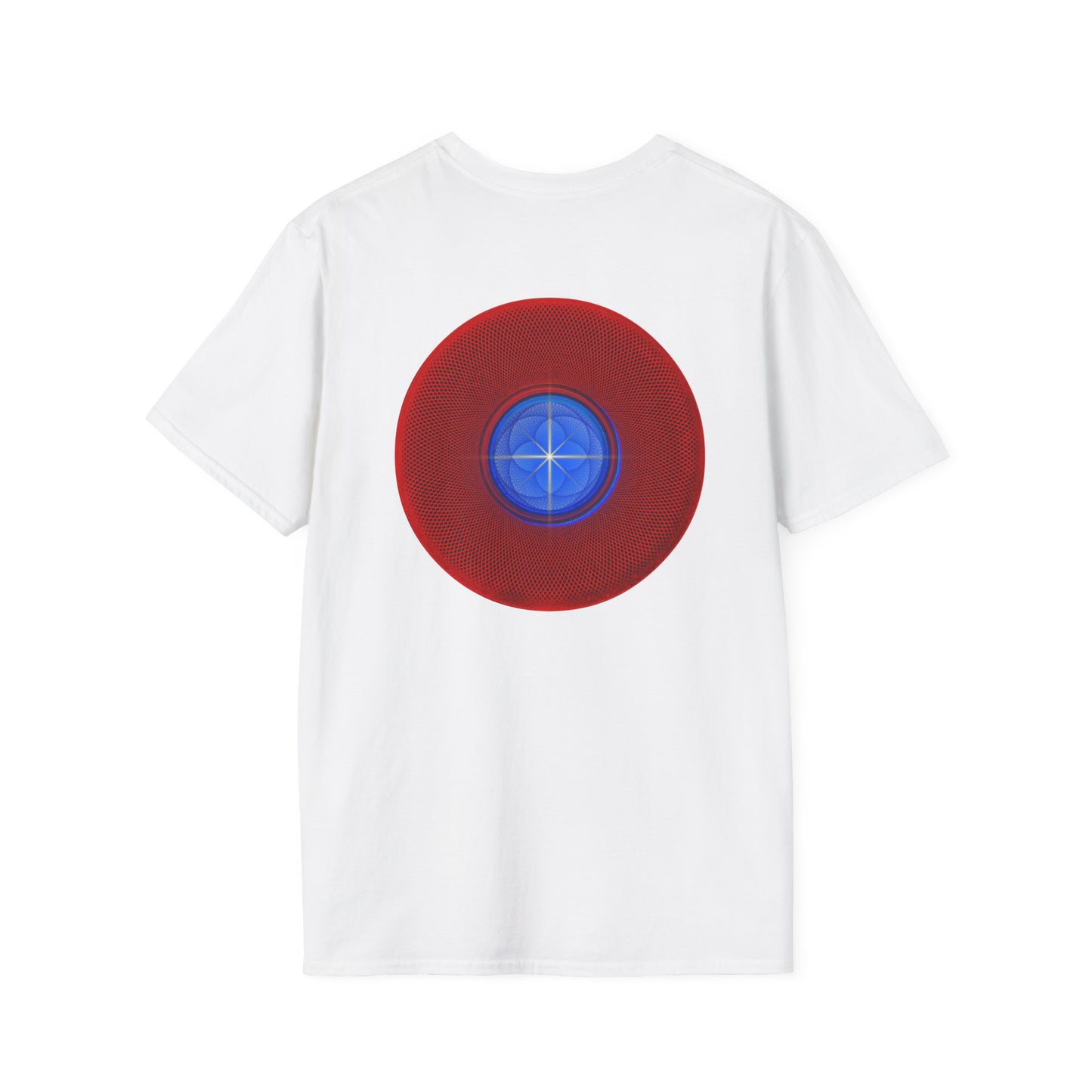 Classic Donut Tee - Unisex Soft-Style - "The Geometrical Donut" - series 1.0 - red donut