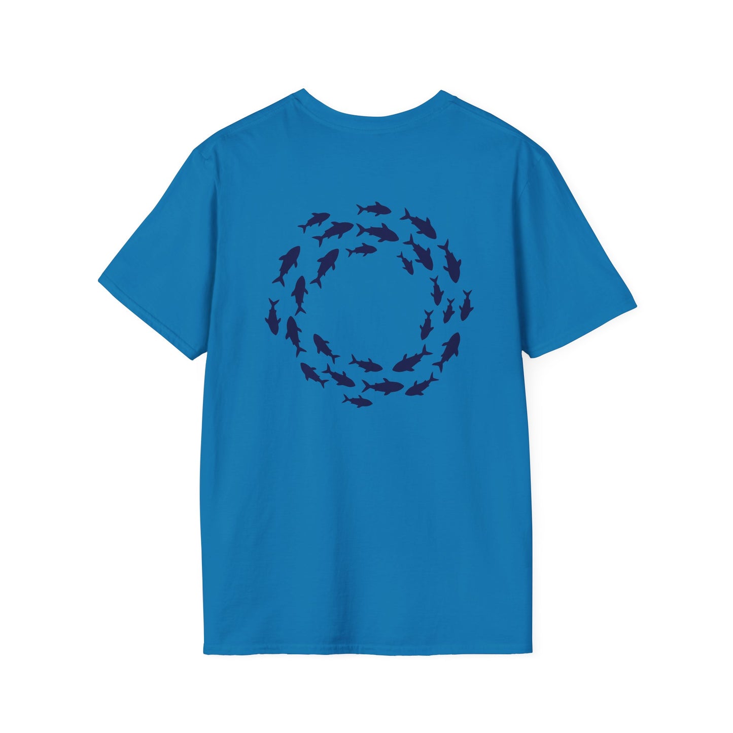 Classic Donut Tee - Unisex Soft-Style - "Skoolie of Phishies" - fish donut - variant 3