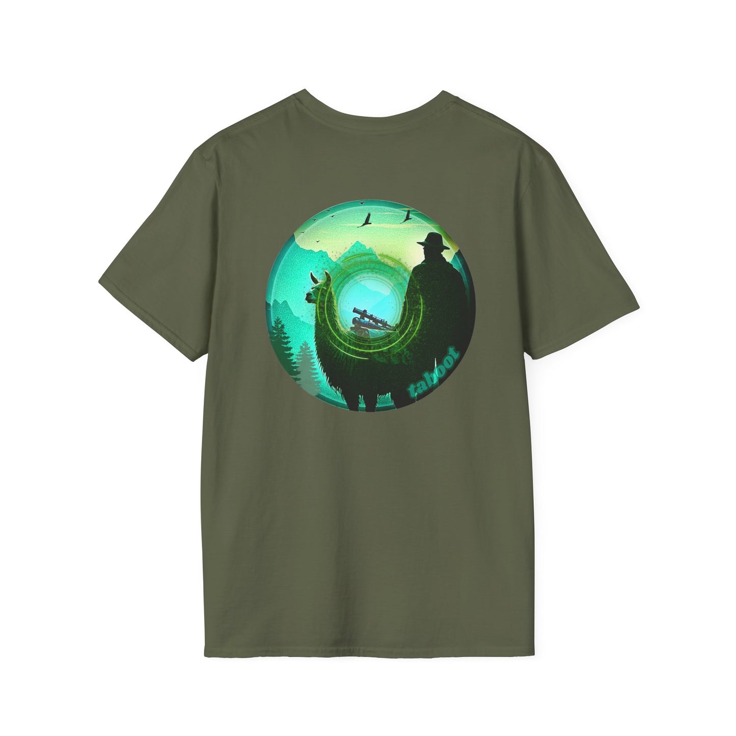 Classic Donut Tee - Unisex Soft-Style - "The Taboo(t) Donut" - green/picture donut