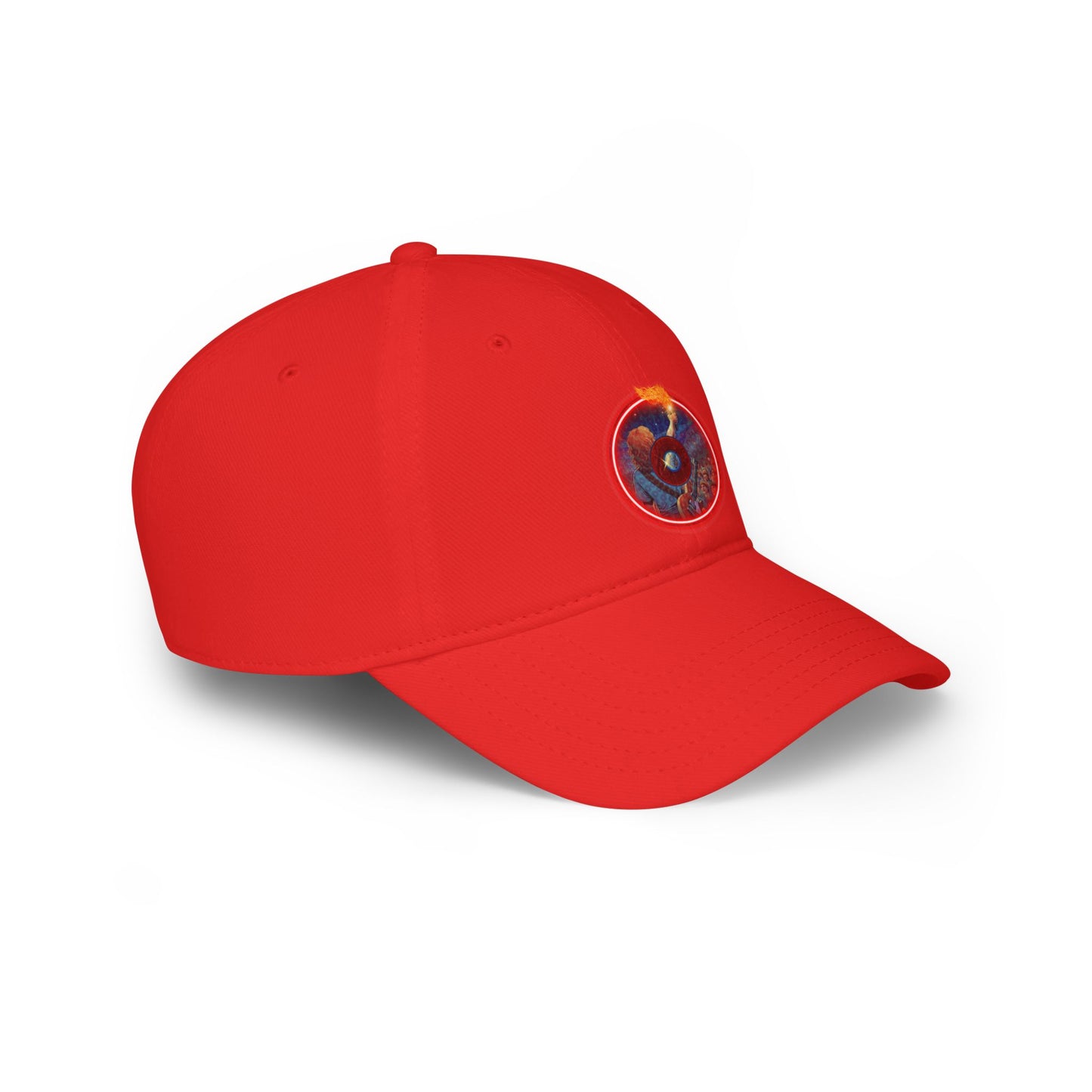 Lumpy Donut Baseball Cap - "Torchbearer's Donut" - pic donut w/