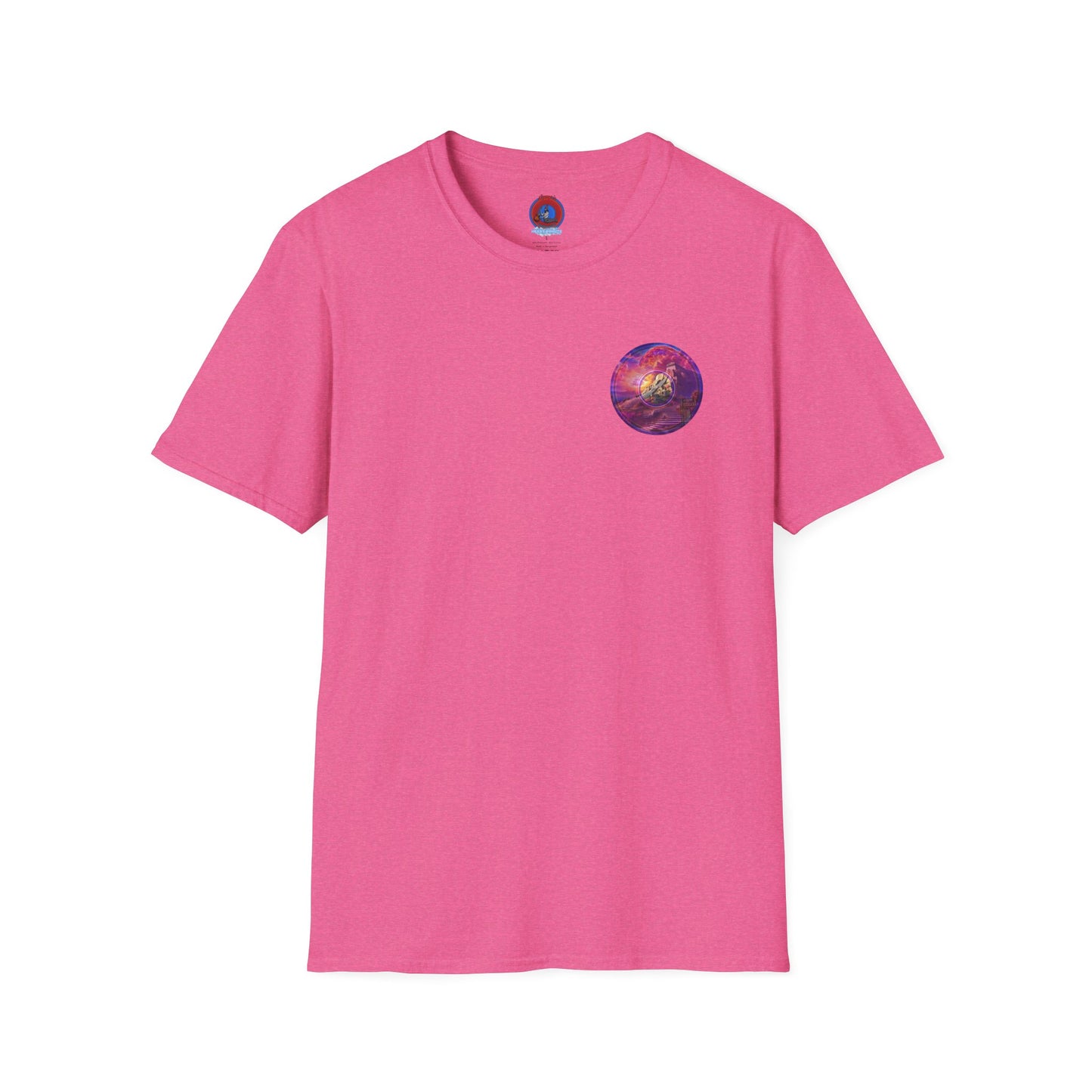 Classic Donut Tee - Unisex Soft-Style - "Icculus's Mountain Donuts " - series 1.0  - purple-ish donut