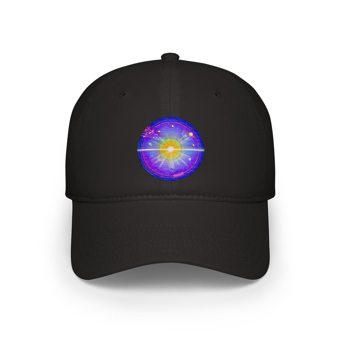 Lumpy Donut Baseball Cap - "The Quite Profound Donut Cap" - vivid purple solar donut w/