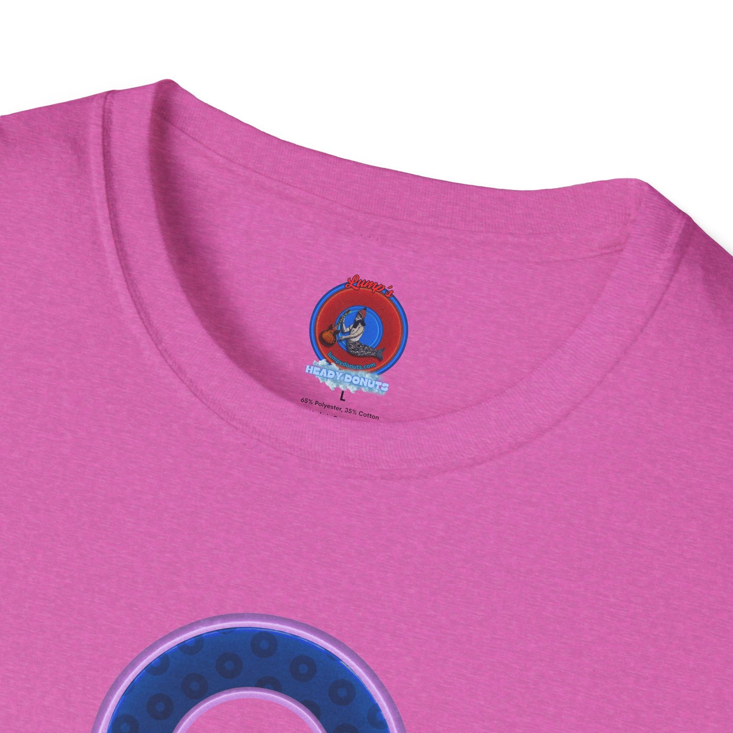 Plain Donuts/Unisex Soft-Style - "Plain Wide Mouthed Paradoxical Donuts" - dark blue/light purple donuts