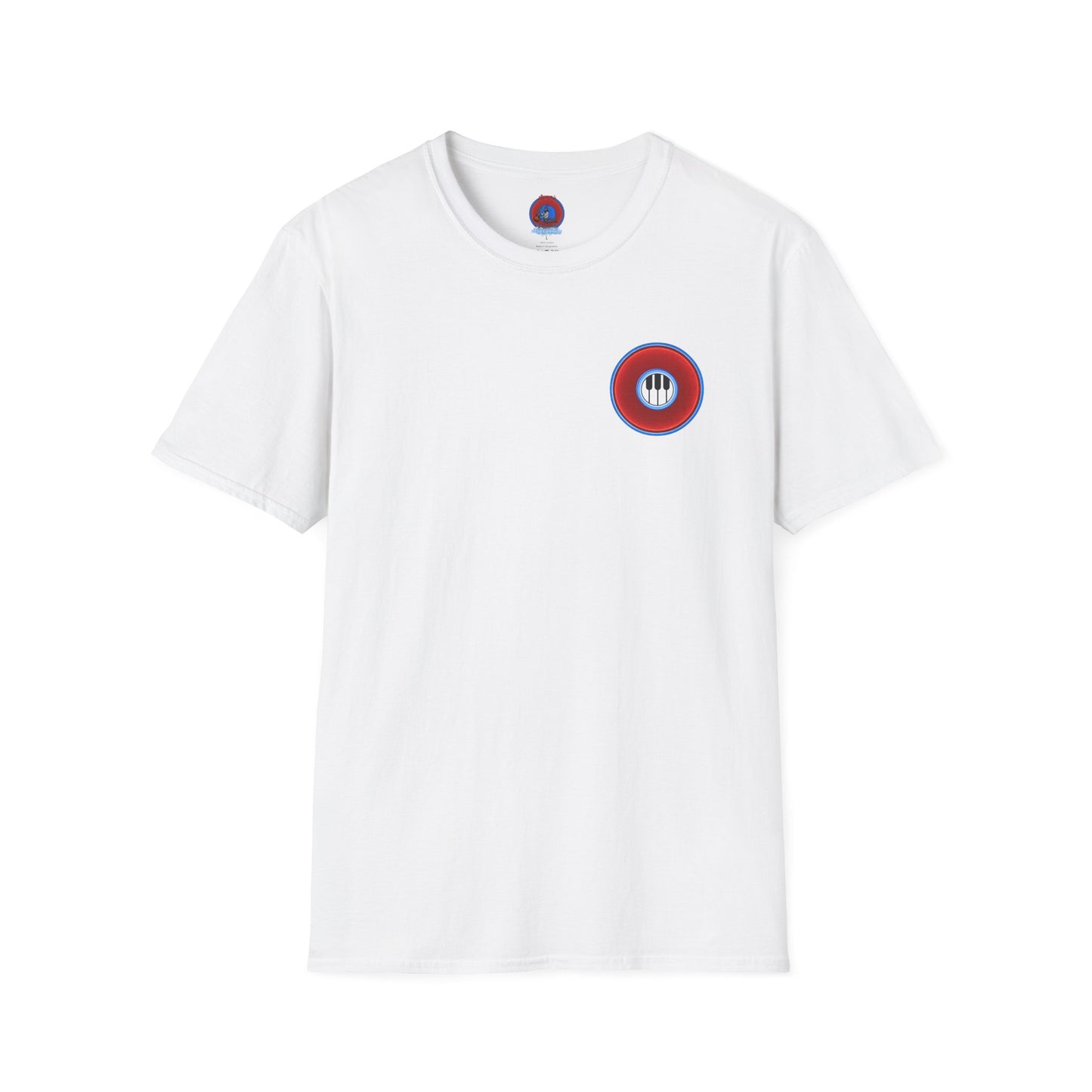 Classic Donut Tee - Unisex Soft-Style - "Rage Side Donut" - vivid red donut - variant 1