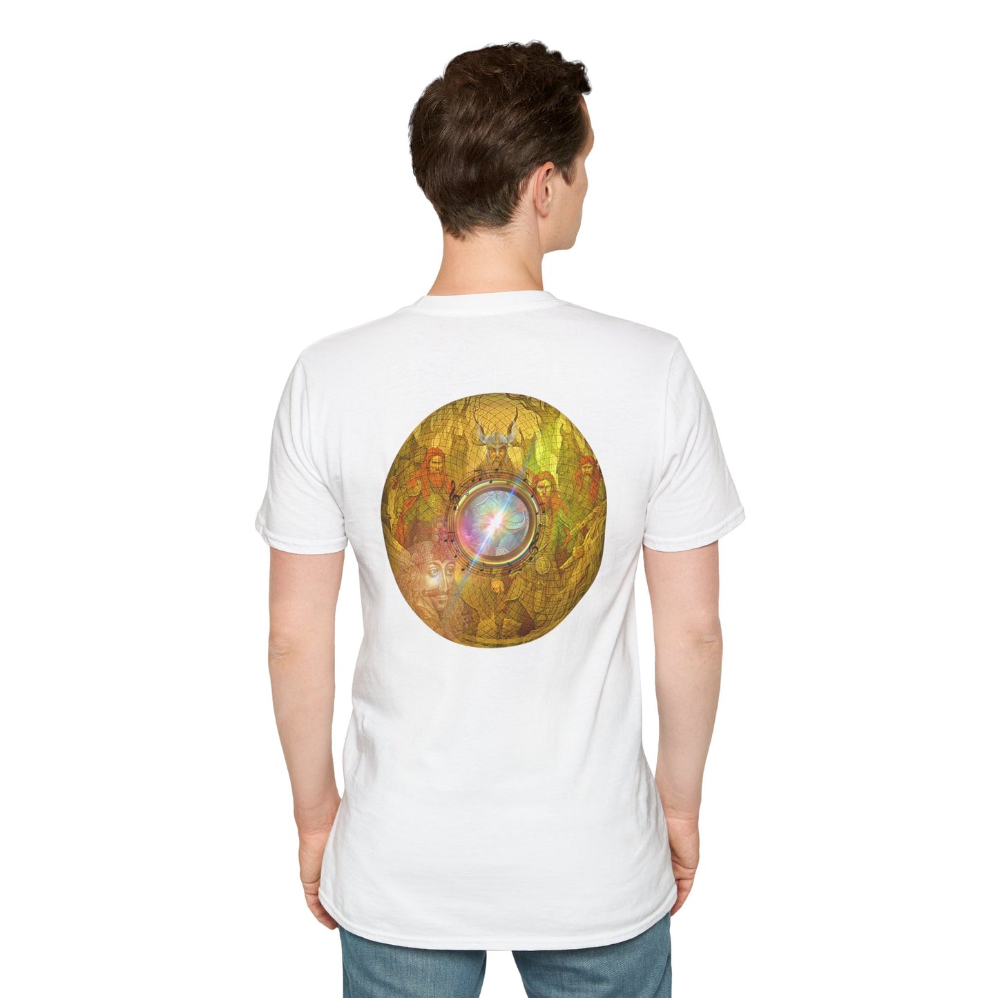 Classic Donut Tee - Unisex Soft-Style - "Vlad's Royal Donut Stash" - golden symmetrical donut