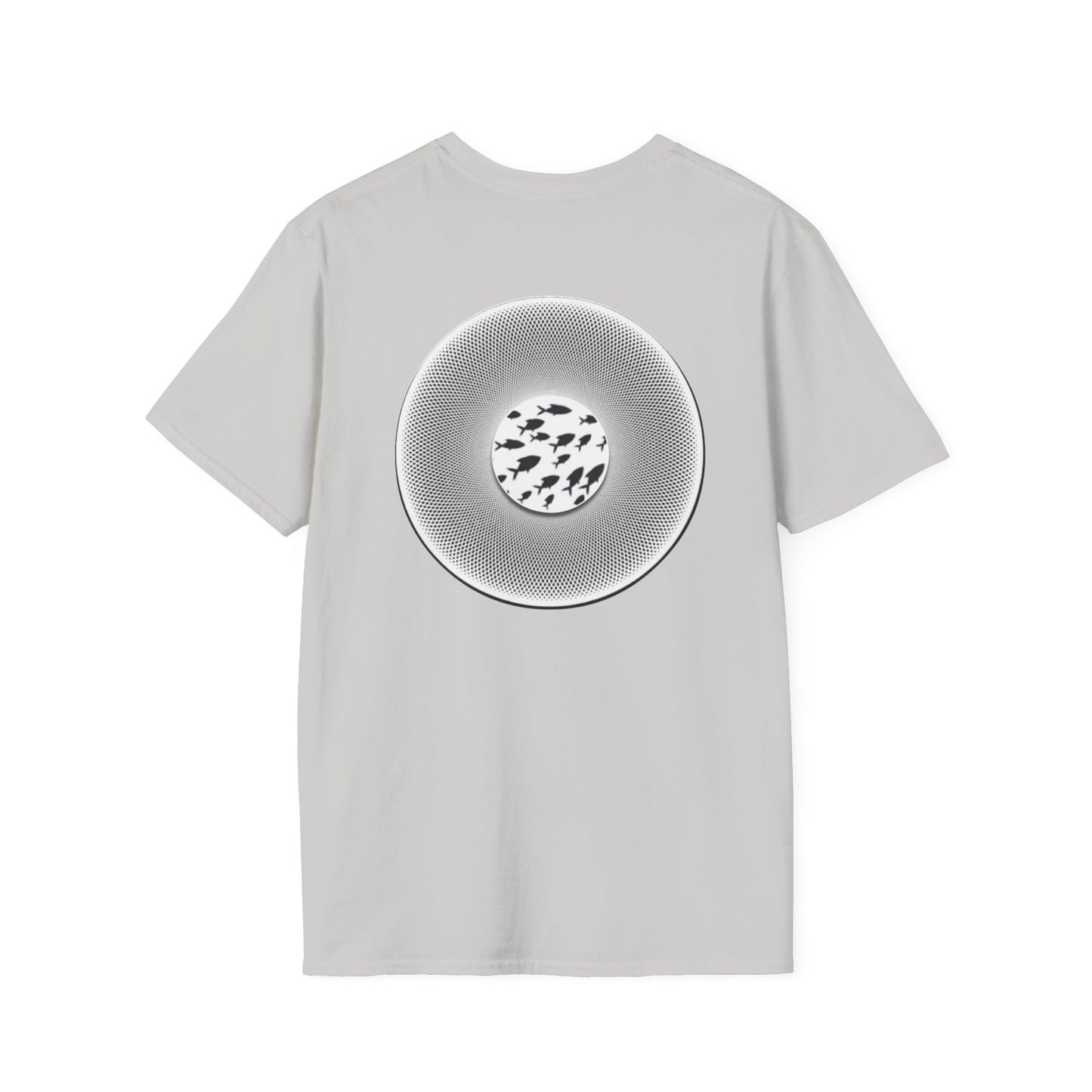 Classic Donut Tee - Unisex Soft-Style - "If I'm Swimming By" - variant 1 - white - textured donut
