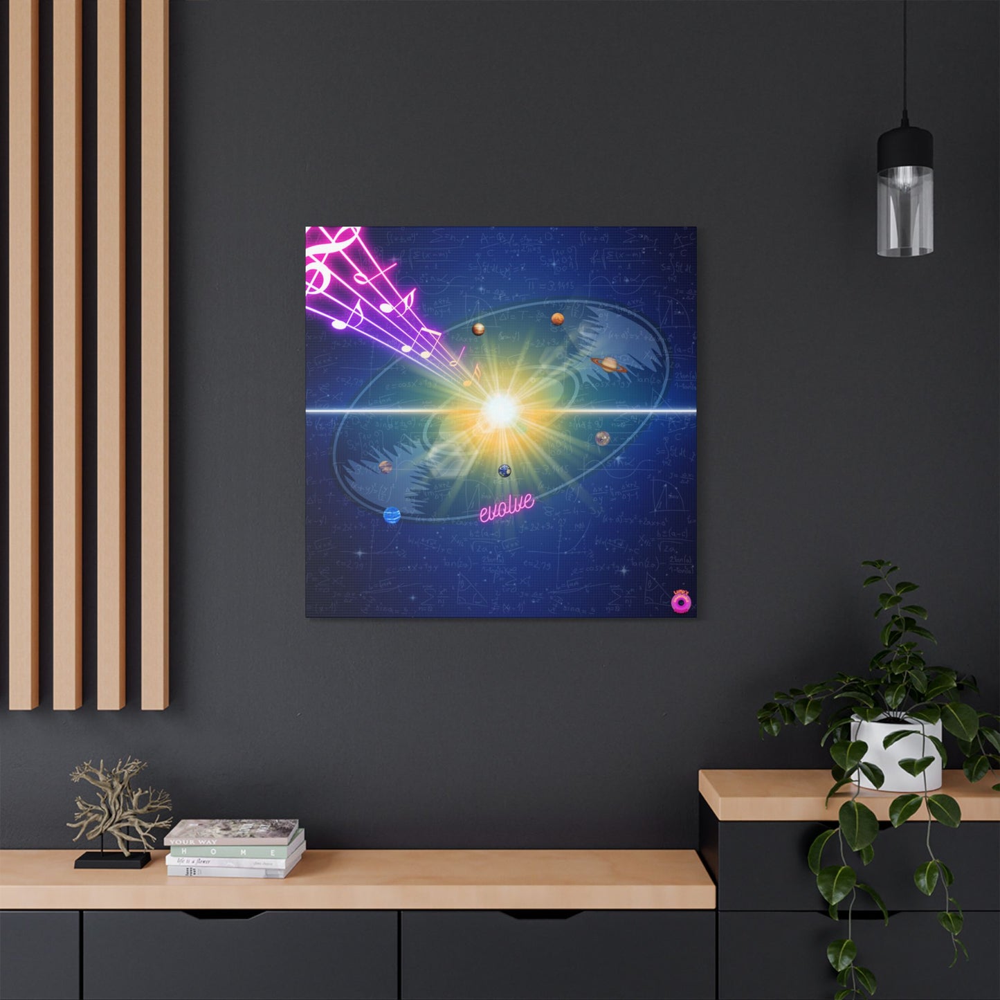 Donuts4charity - Giant Canvas [36" x 36"] - "Donut Evolution" - quite profound donut formation