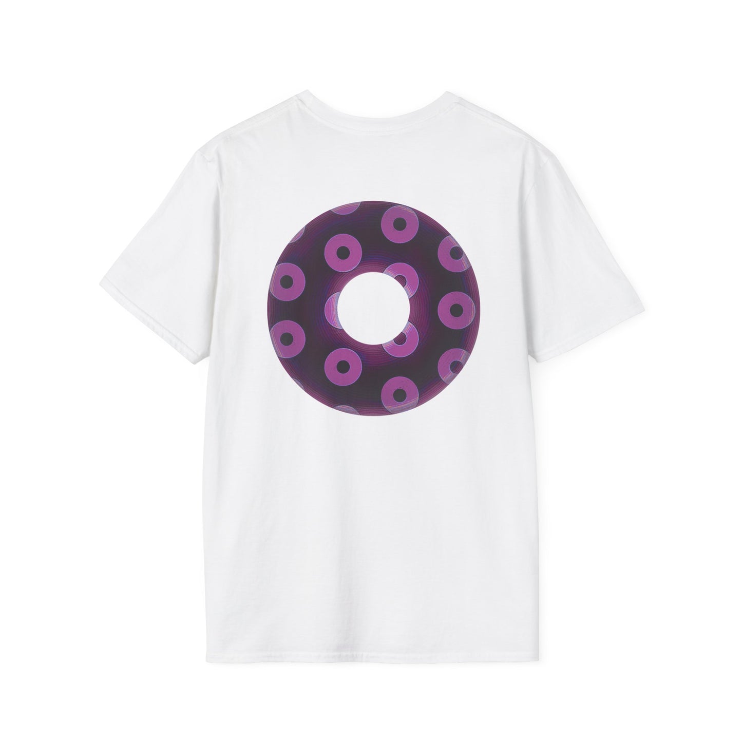 Plain Donuts/Unisex Soft-Style - "Plain Blimpy Paradoxical Donuts" - light purple/red violet donuts