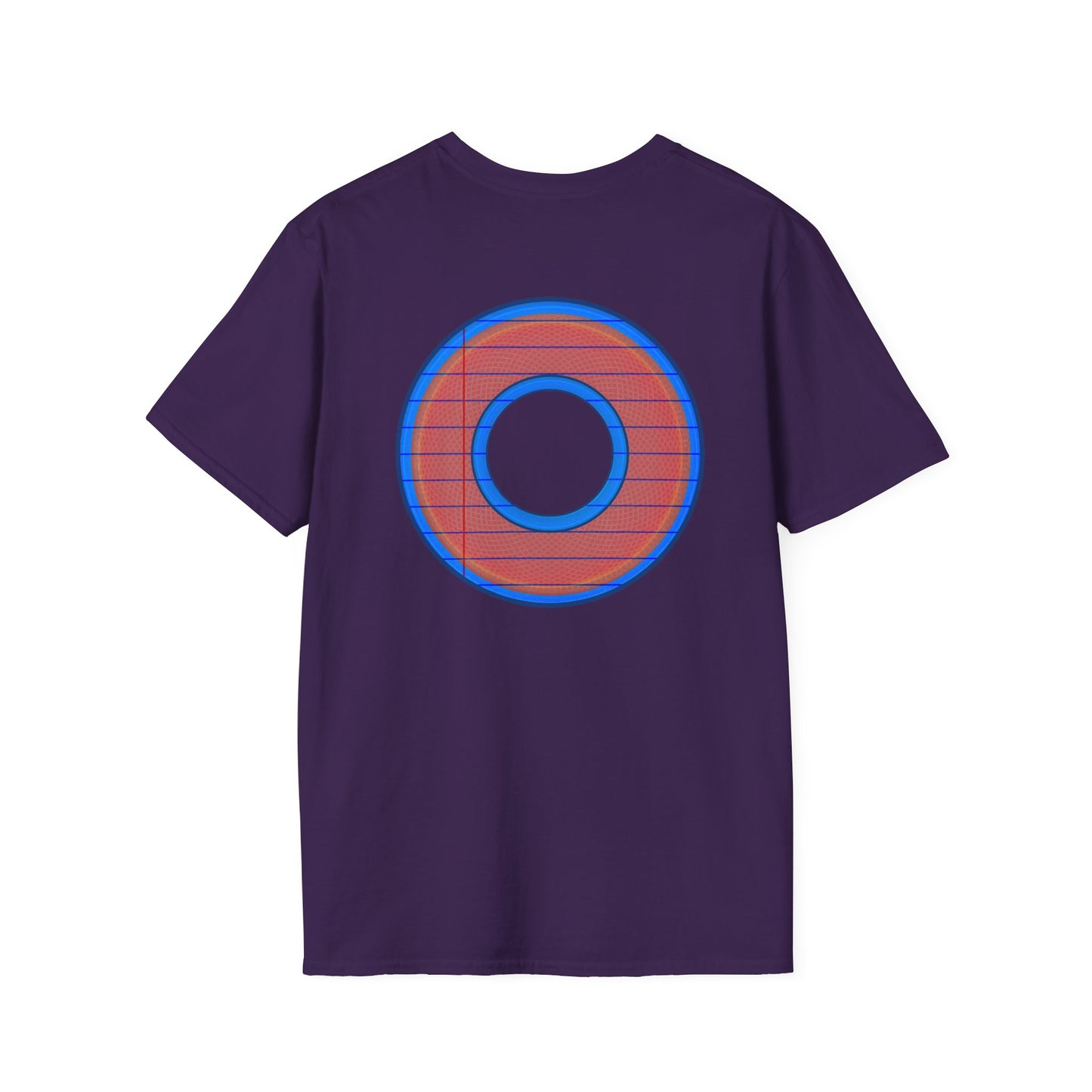 Classic Donut Tee - Unisex Soft-Style - "That's 1 Tasty Donut" - series 1.0  - variant 3 - red donut w/donut hole