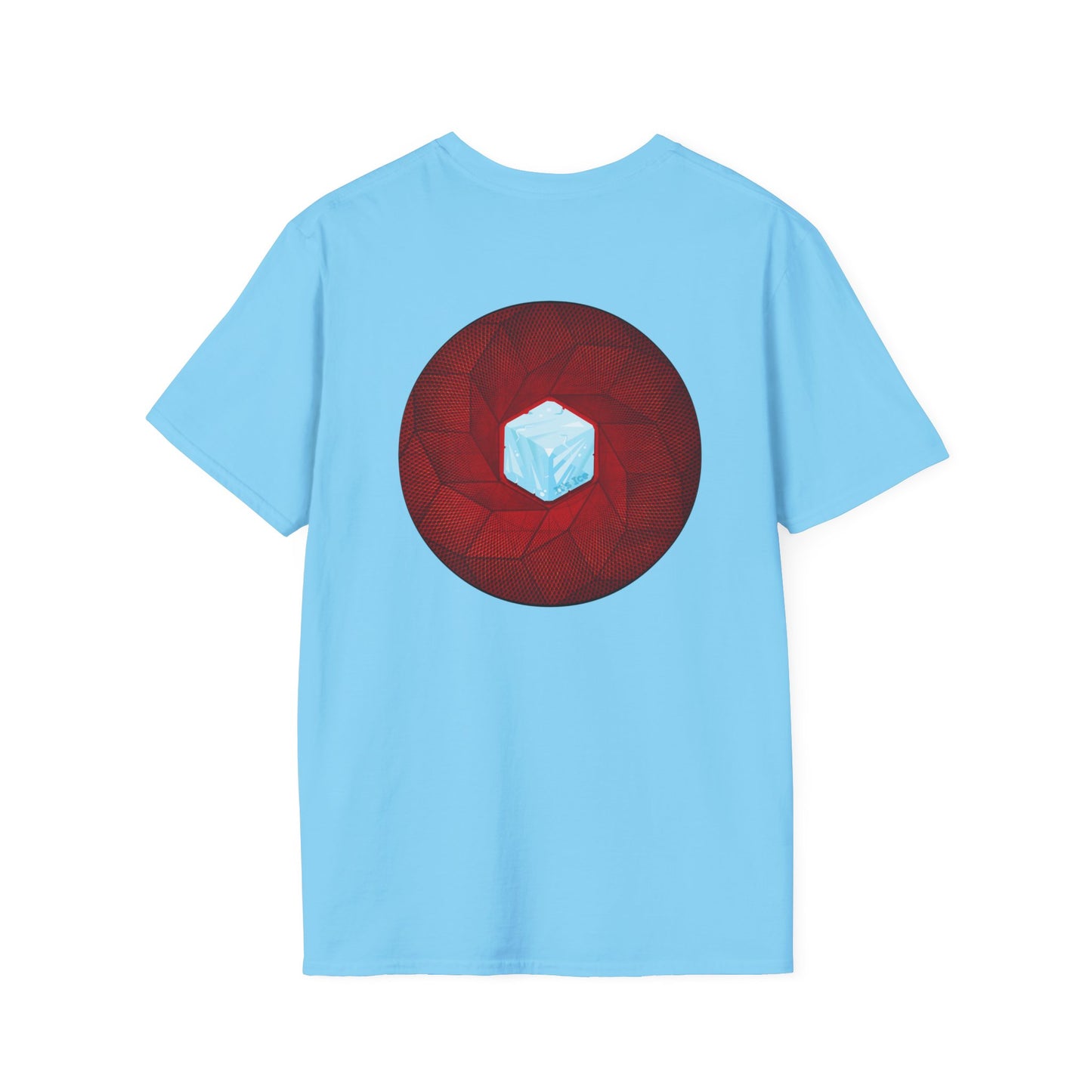 Classic Donut Tee - Unisex Soft-Style - "It's Ice... Cube's Donut" - variant 1 - red cubed donut