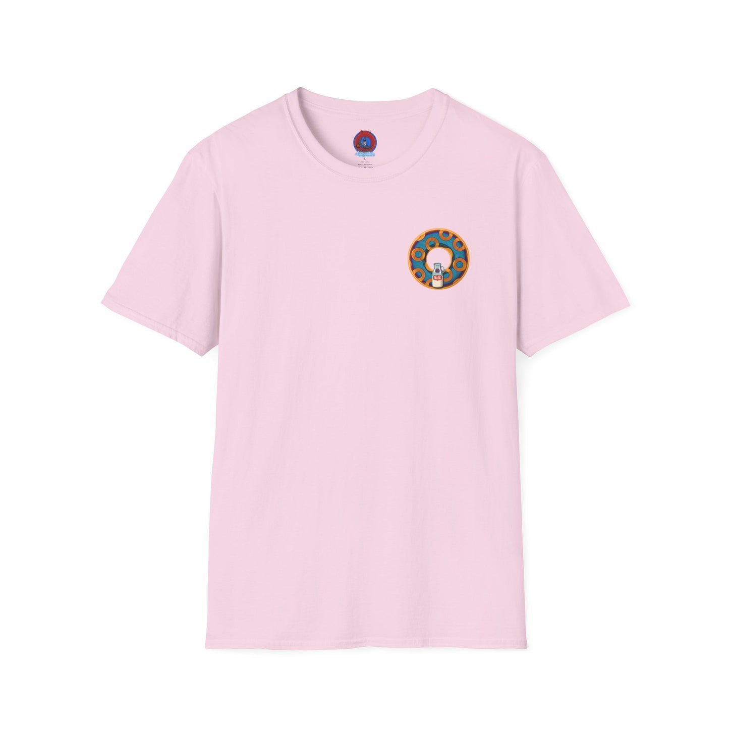 Classic Donut Tee - Unisex Soft-Style - "Wooked Cream - YEMSG Donut " -purple/red rustic paradox donut - variant 4