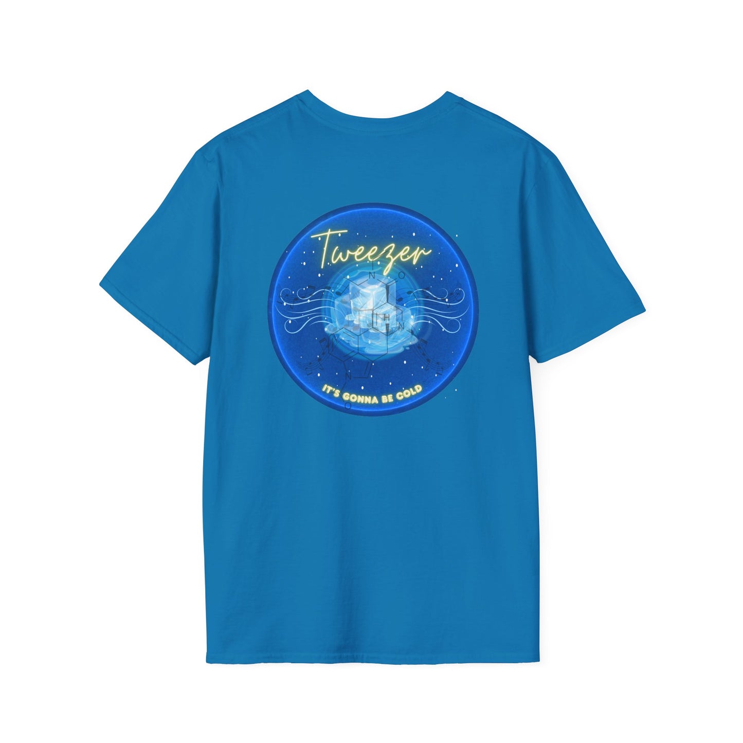 Classic Donut Tee - Unisex Soft-Style - "The Donut Reprise" - ice cold blue donut