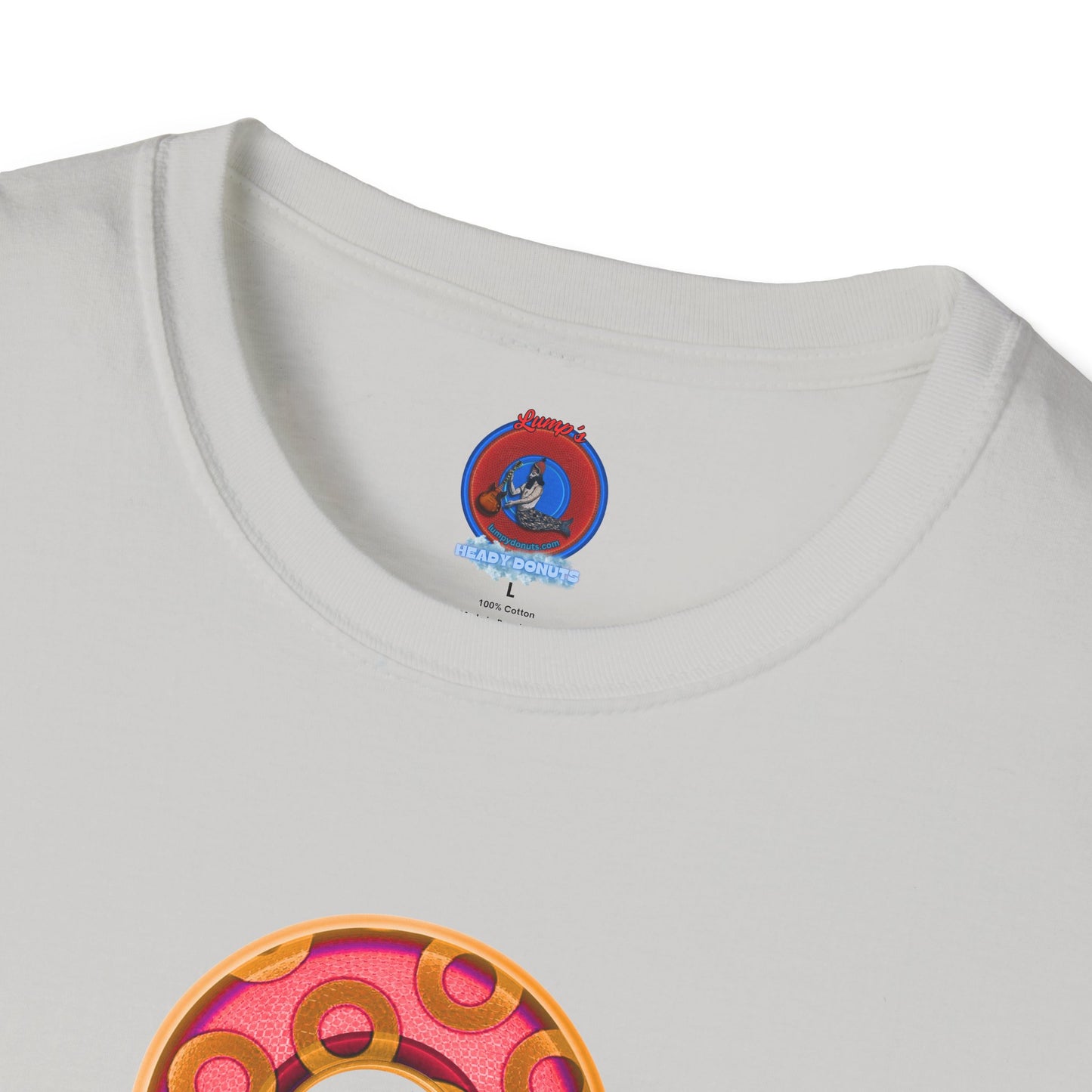 Plain Donuts/Unisex Soft-Style - "Plain Rustic Paradoxical Donuts" - rose/gold donuts