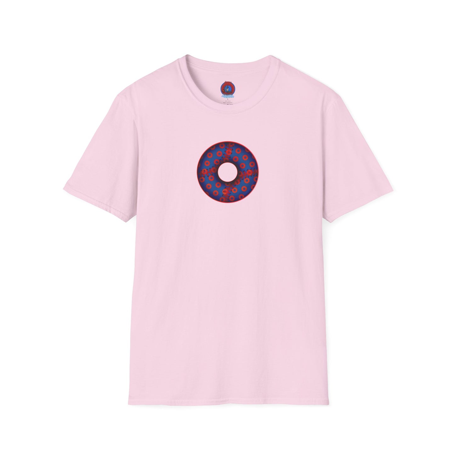 Classic Donut Tee - Unisex Soft-Style - "Phenway Ballpark Donuts" - vivid baseball paradox donut - variant 5