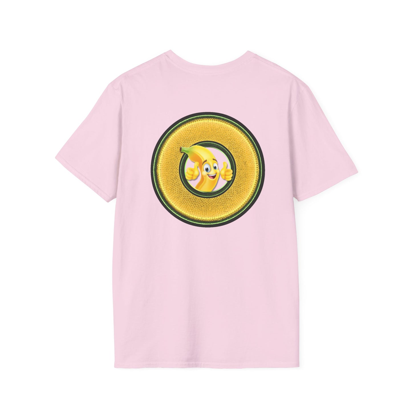 Classic Donut Tee - Unisex Soft-Style - "Dis sheet, it's bananas!" - series 1.0 - variant 5 - golden donut