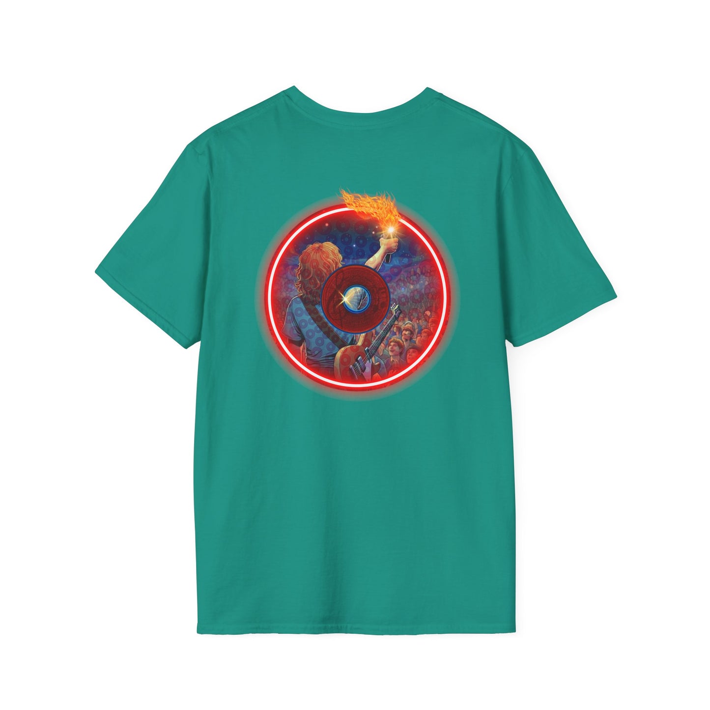 Classic Donut Tee - Unisex Soft-Style - "Torchbearer's Donut " - red donut