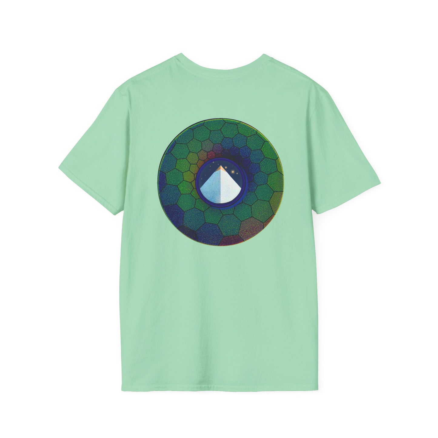 Classic Donut Tee - Unisex Soft-Style - "Limestone Donuts so Large" - variant 7 - green hexadonut