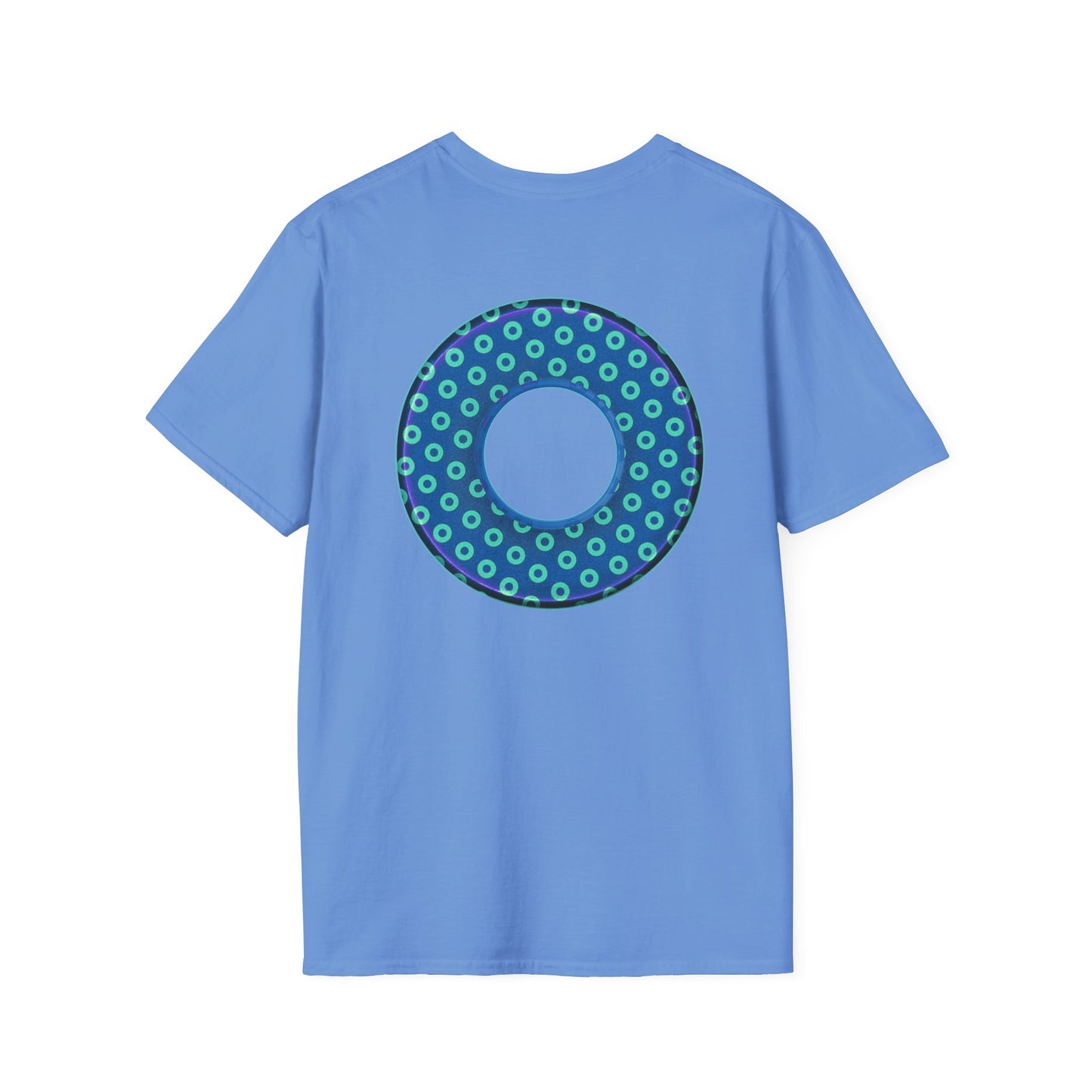 Plain Donuts/Unisex Soft-Style - "Plain Electric Paradoxical Donuts" - blue/seafoam green donuts
