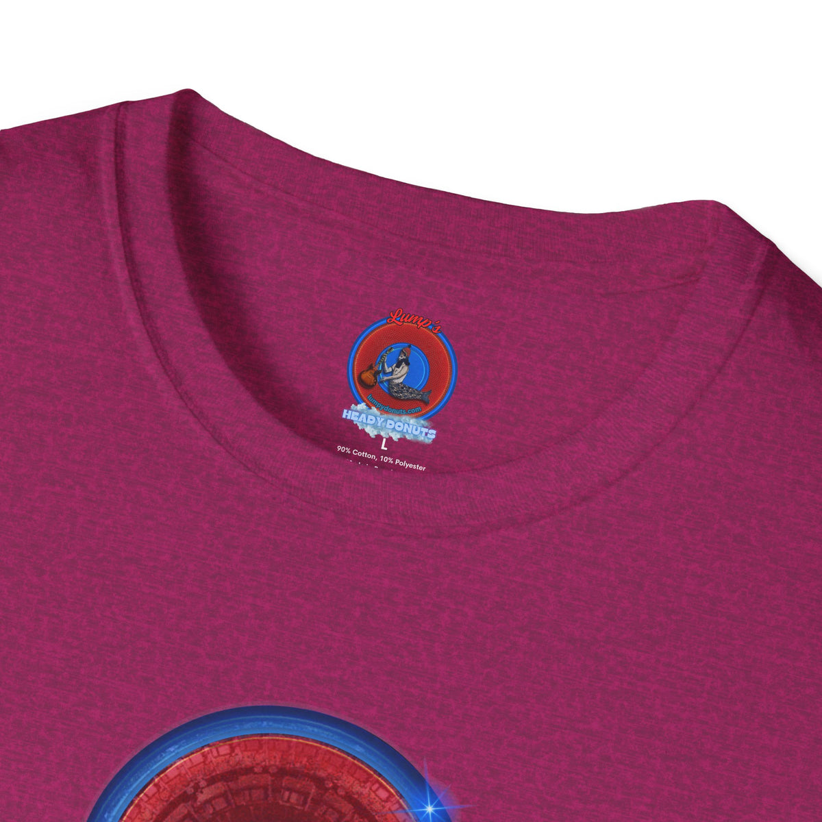 Classic Donut Tee - Unisex Soft-Style - "Homer's Perfect Donut" - series 1.0  - variant 2 - dark blue edging
