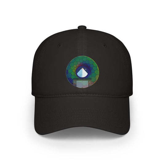 Lumpy Donut Baseball Cap - "Limestone Donut Caps So Large" - variant 8 - green hexadonut w/