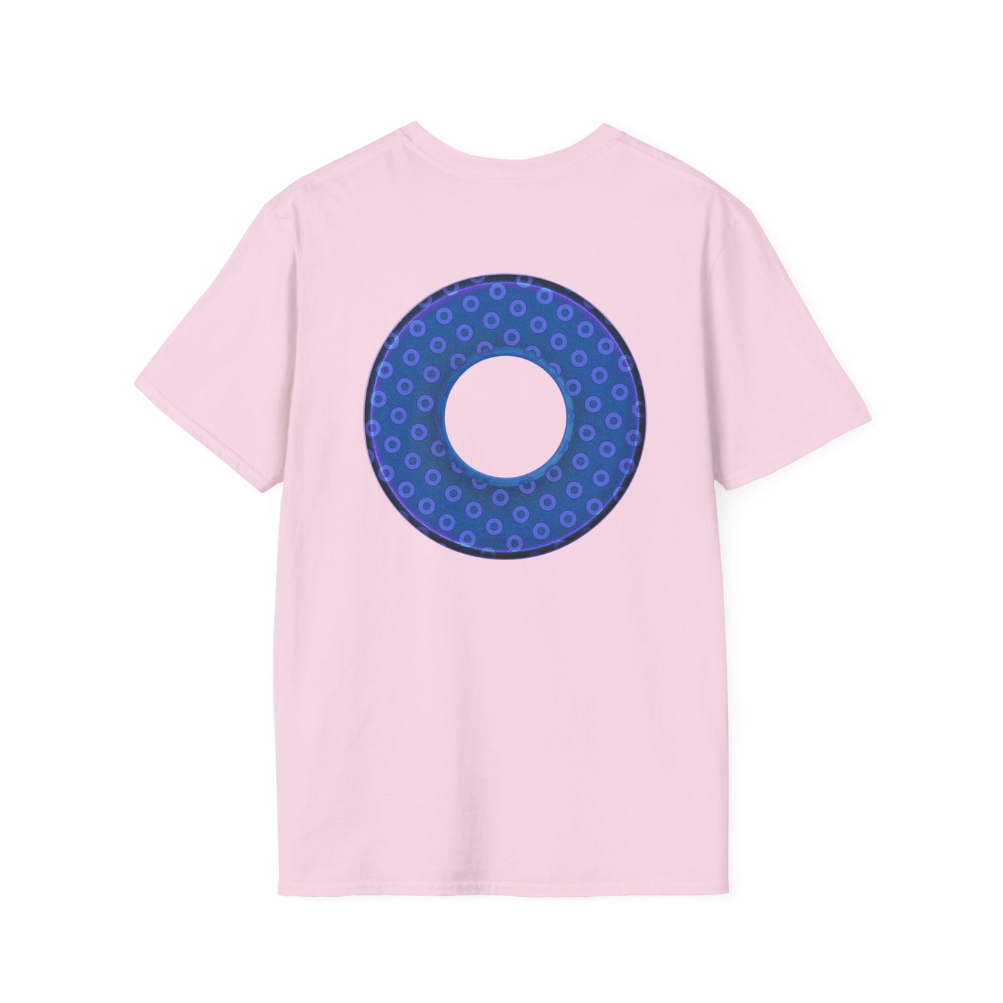 Plain Donuts/Unisex Soft-Style - "Plain Electric Paradoxical Donuts" - light purple/dark blue donuts
