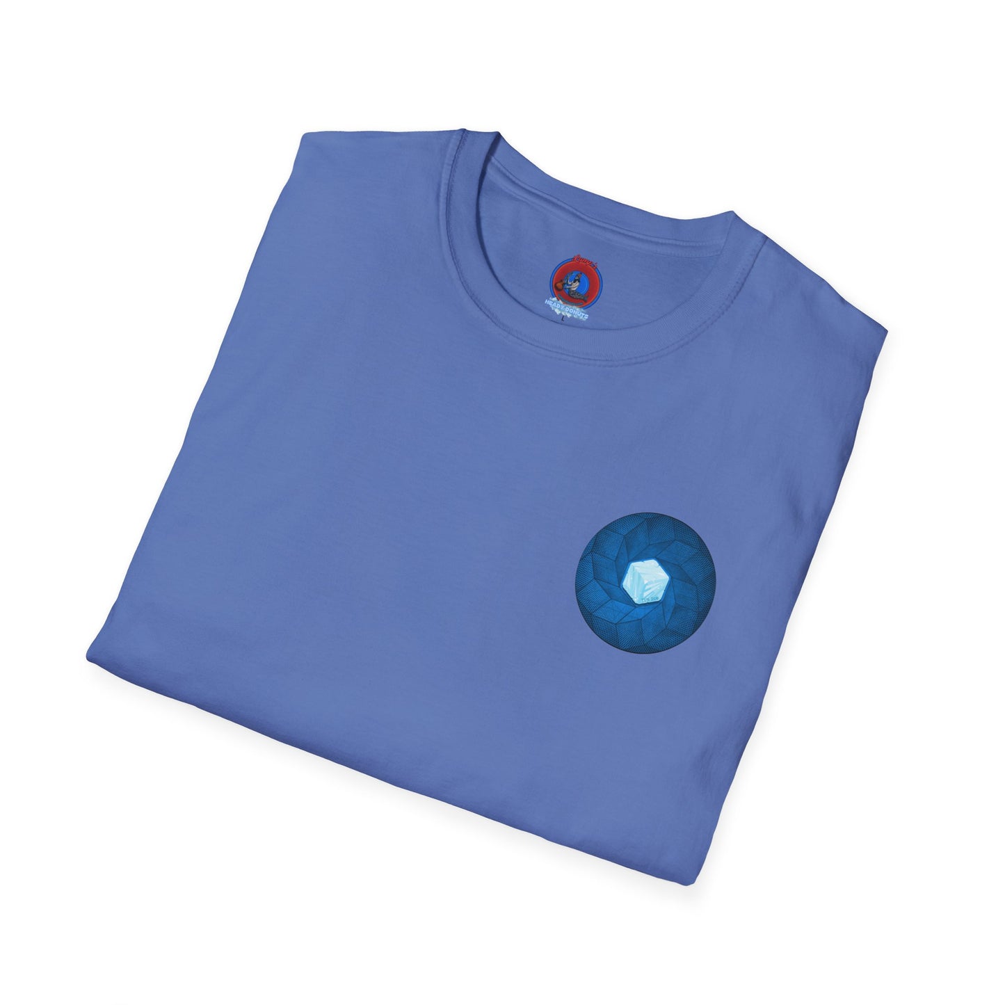 Classic Donut Tee - Unisex Soft-Style - "It's Ice... Cube's Donut" - variant 2 - blue cubed donut