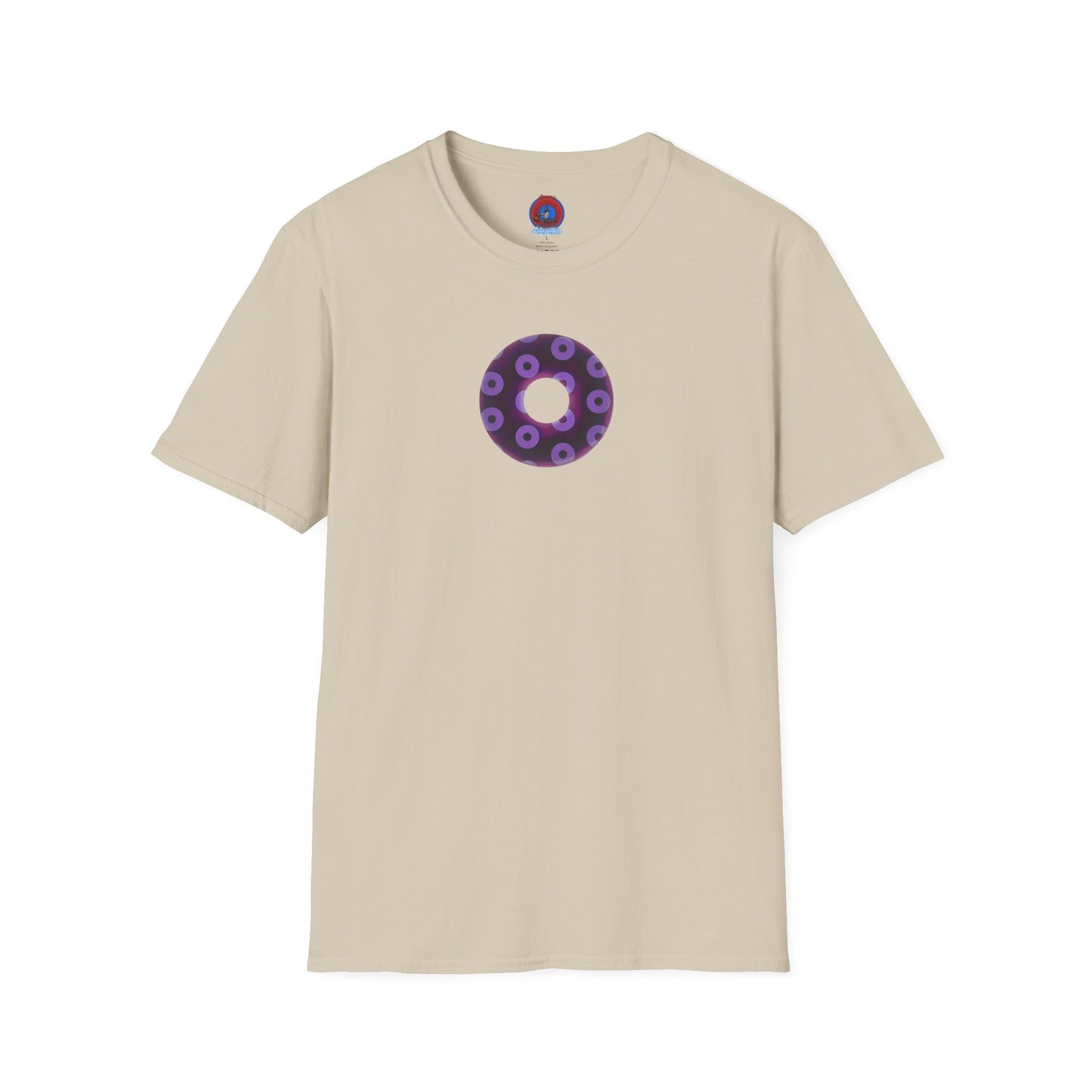 Plain Donuts/Unisex Soft-Style - "Plain Blimpy Paradoxical Donuts" - dark red violet/light purple donuts