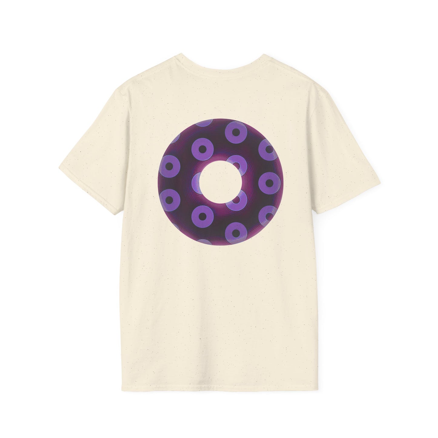 Plain Donuts/Unisex Soft-Style - "Plain Blimpy Paradoxical Donuts" - dark red violet/light purple donuts