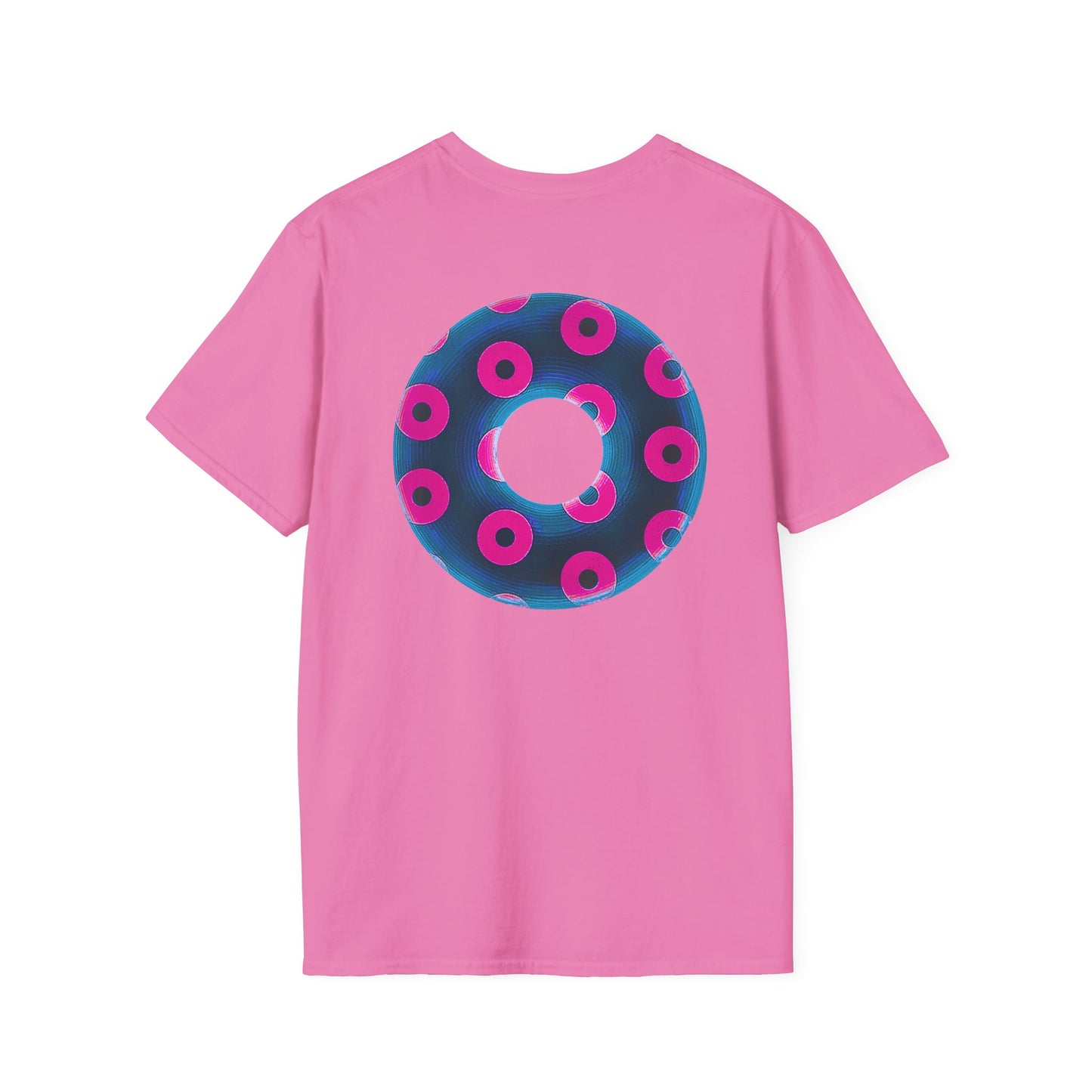 Plain Donuts/Unisex Soft-Style - "Plain Blimpy Paradoxical Donuts" - royal blue/vivid magenta donuts