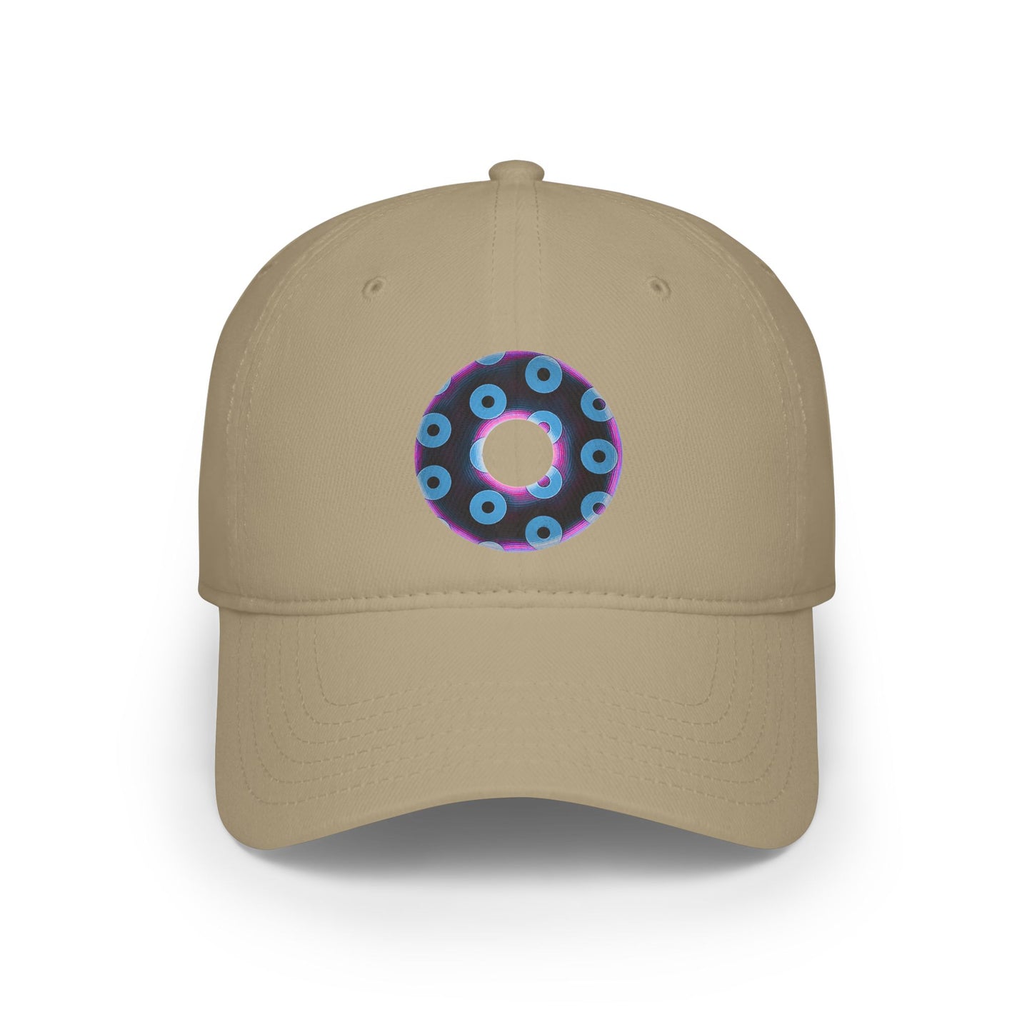 Lumpy Donut Baseball Cap - "Plain [Mary] Jane" - paradoxical dark purple/light blue blimpy donut w/