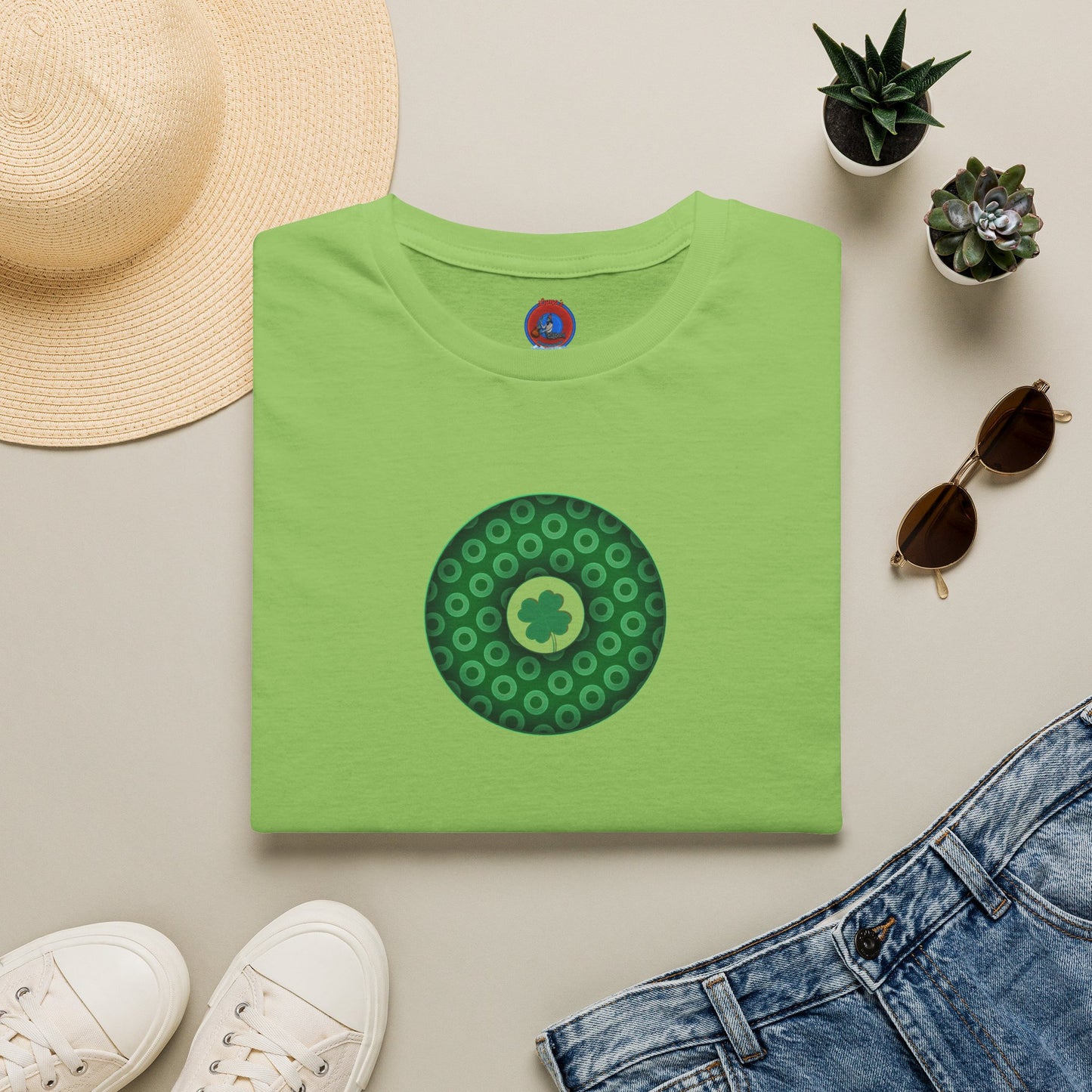 Classic Donut Tee - Unisex Soft-Style - "Patron Saint of Donuts" - St. Patrick's Day Donut - holiday edition - variant 1