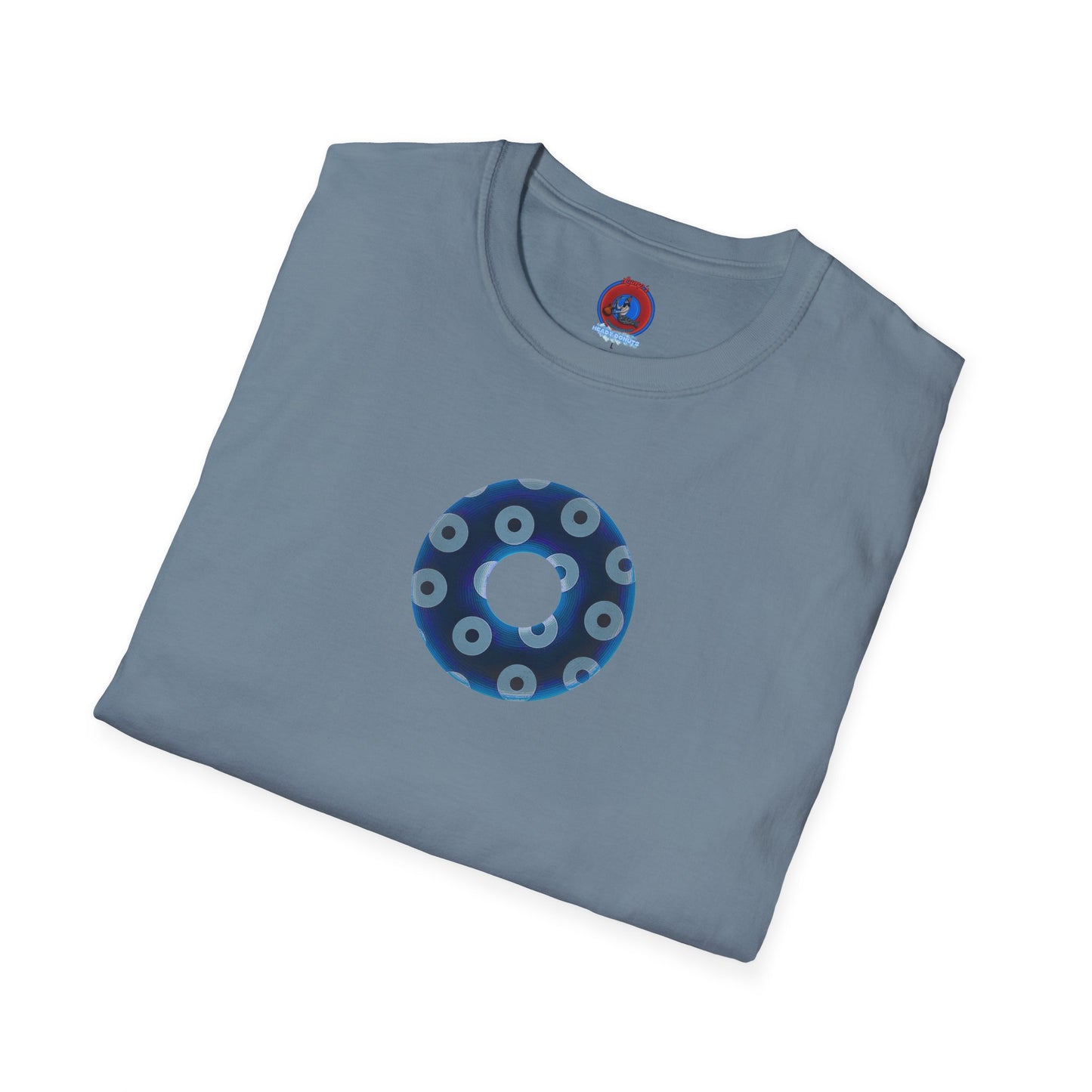 Plain Donuts/Unisex Soft-Style - "Plain Blimpy Paradoxical Donuts" - dark blue/gray donuts