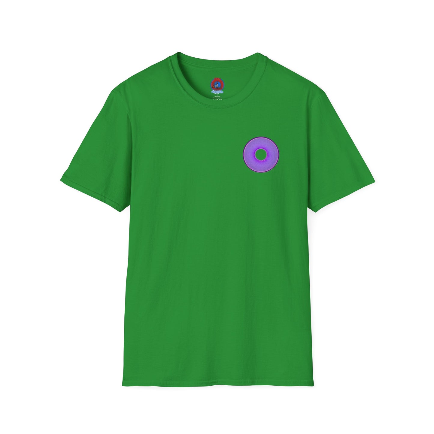 Classic Donut Tee - Unisex Soft-Style - "The Joker's Personal Tees - Troubadour Edition" - series 1.0 - variant 1 - purple donut