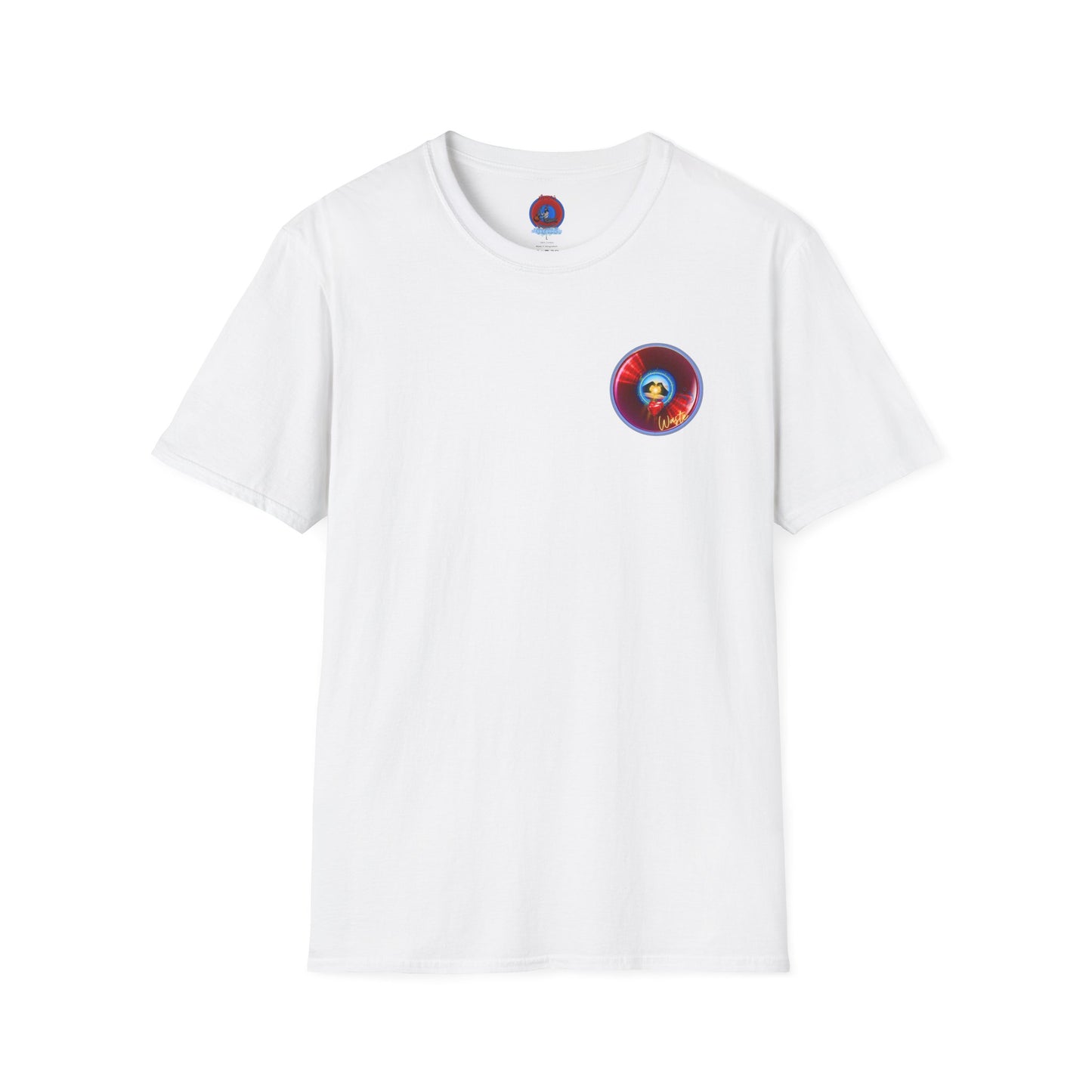 Classic Donut Tee - Unisex Soft-Style - "Wasted Donut" - series 1.0 - variant 2 - red donut