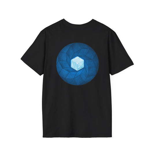 Classic Donut Tee - Unisex Soft-Style - "It's Ice... Cube's Donut" - variant 2 - blue cubed donut
