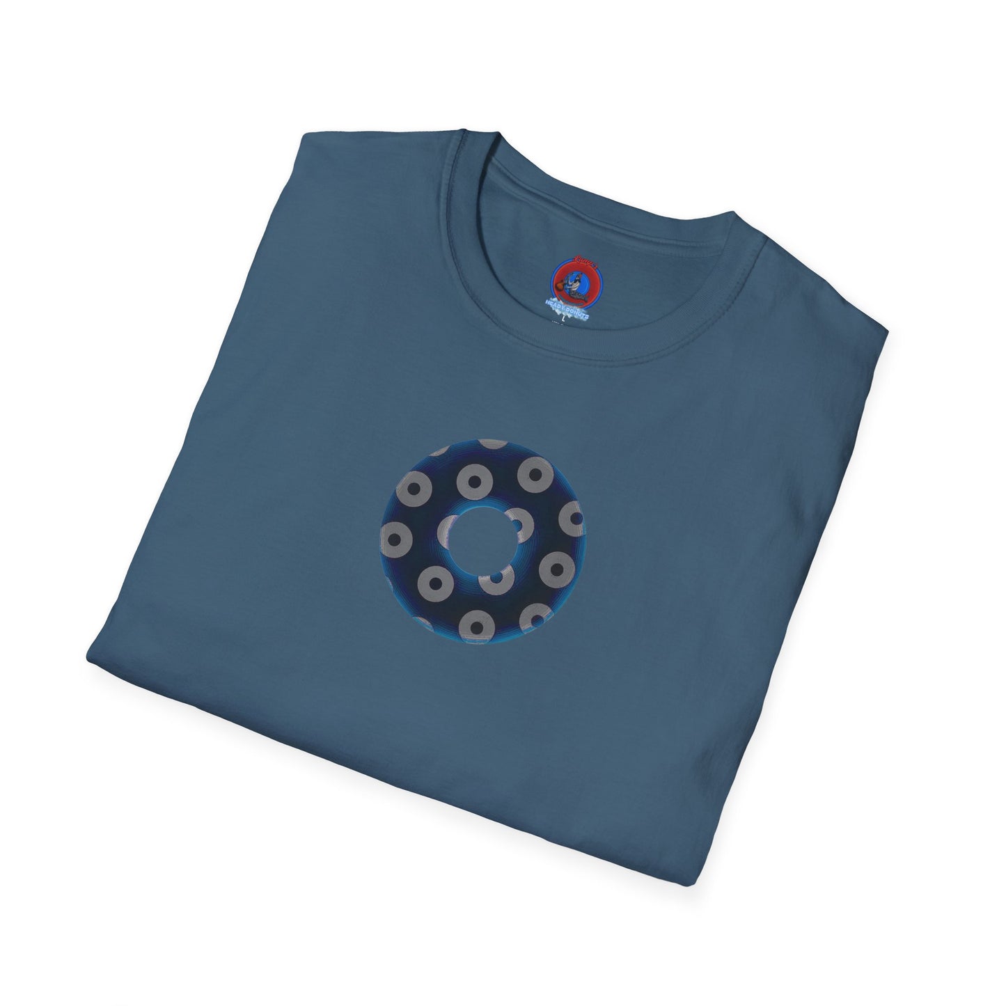 Plain Donuts/Unisex Soft-Style - "Plain Blimpy Paradoxical Donuts" - dark blue/gray donuts