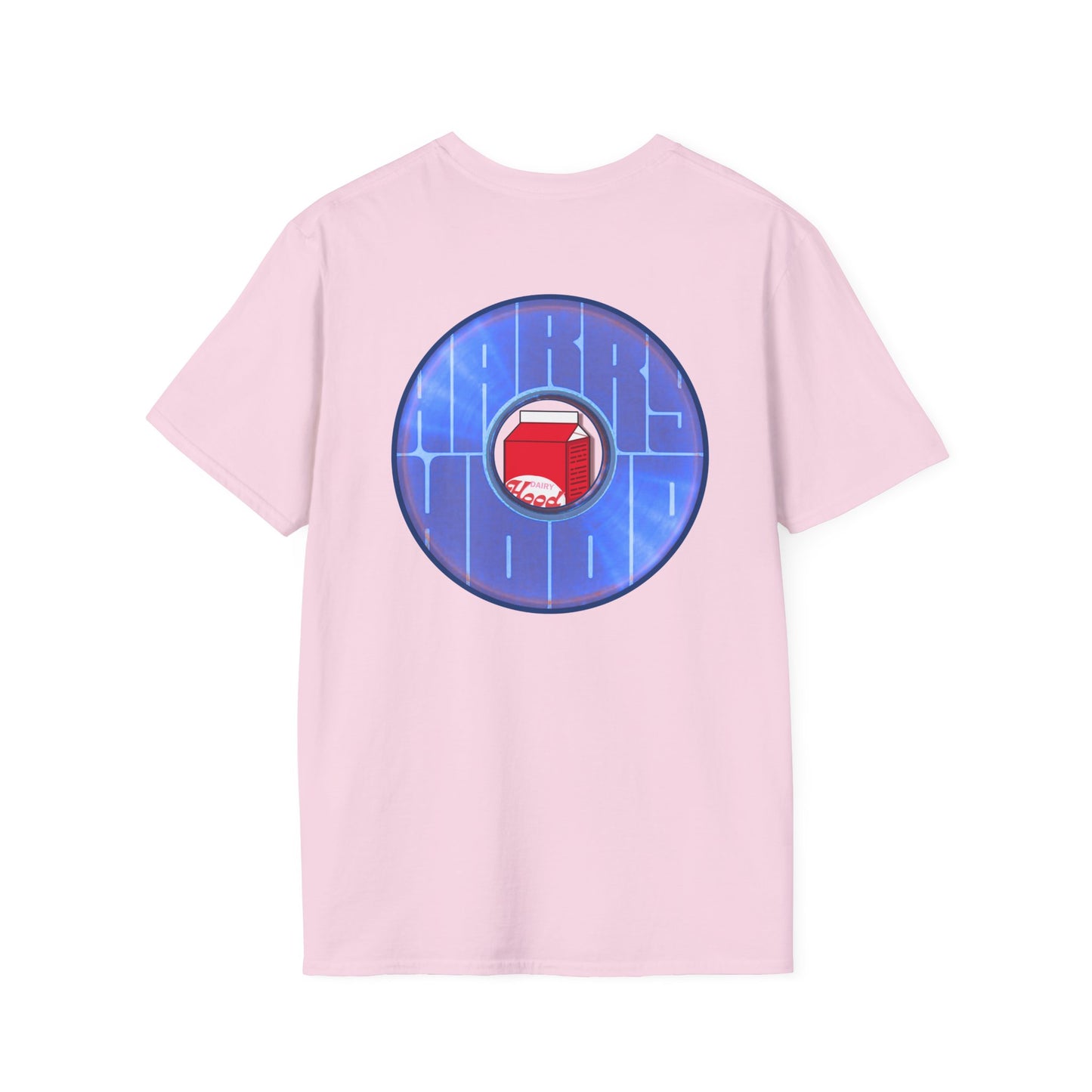 Classic Donut Tee - Unisex Soft-Style - "Harry Left His Shirt" - series 1.0  - variant 3 - purple/blue donut