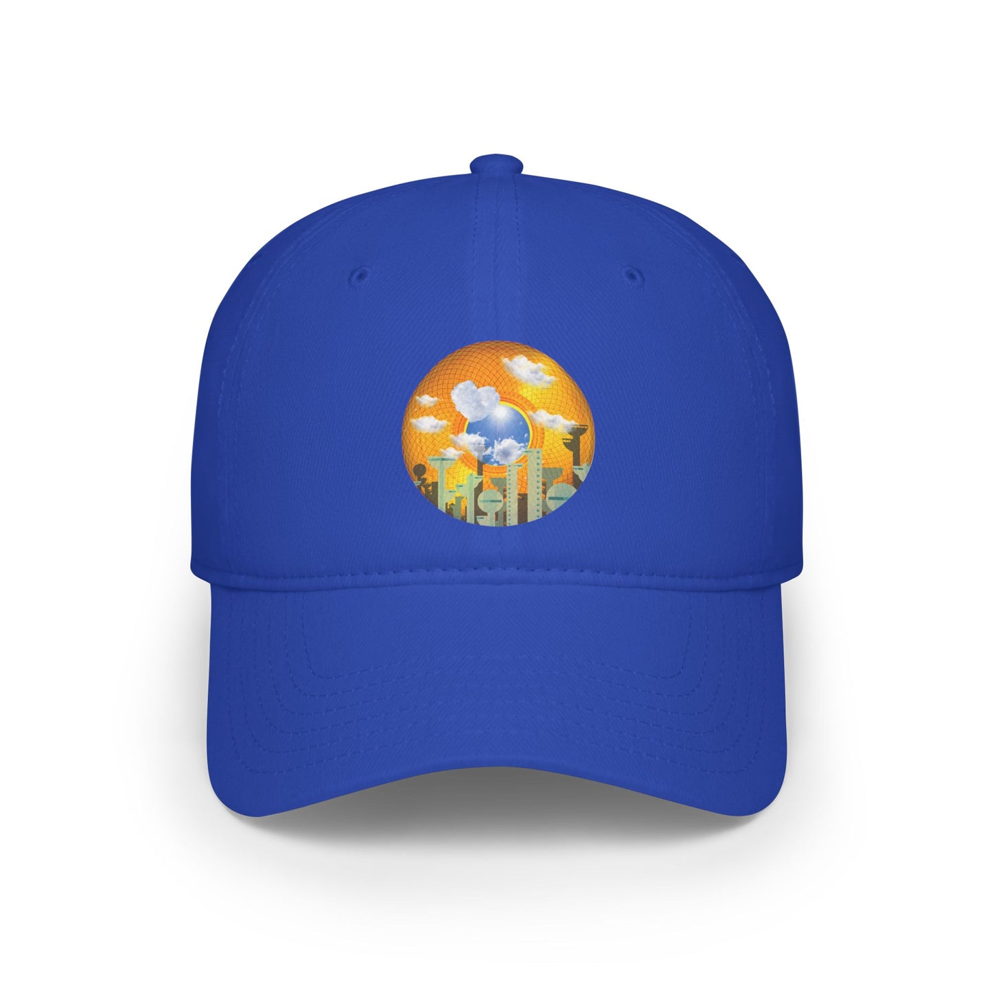 Lumpy Donut Baseball Cap - "The Golden Age of Donut Caps" - golden symmetrical donut w/