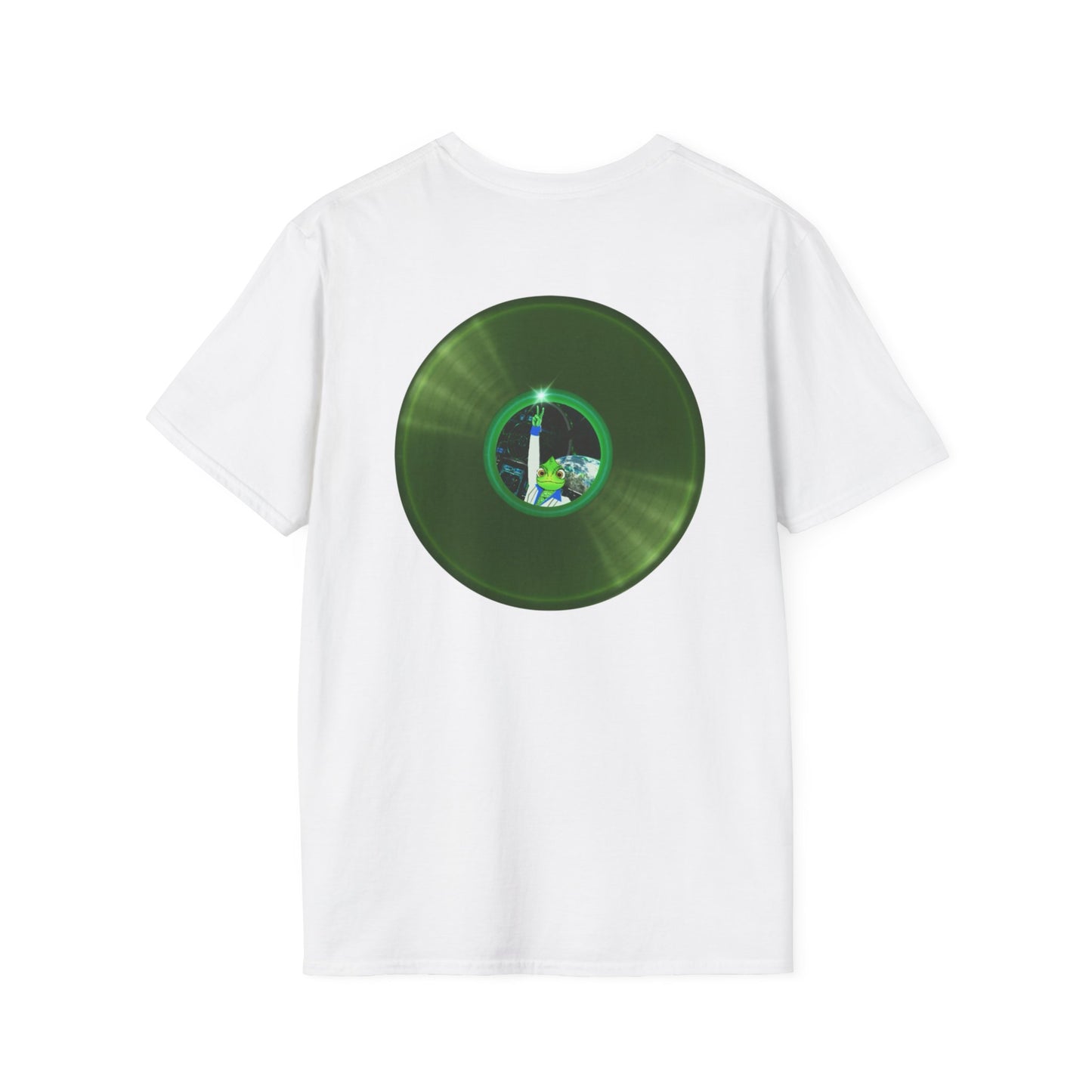 Classic Donut Tee - Unisex Soft-Style - "Rutherford's Staying Alive" - series 1.0 - variant 2 - green donut