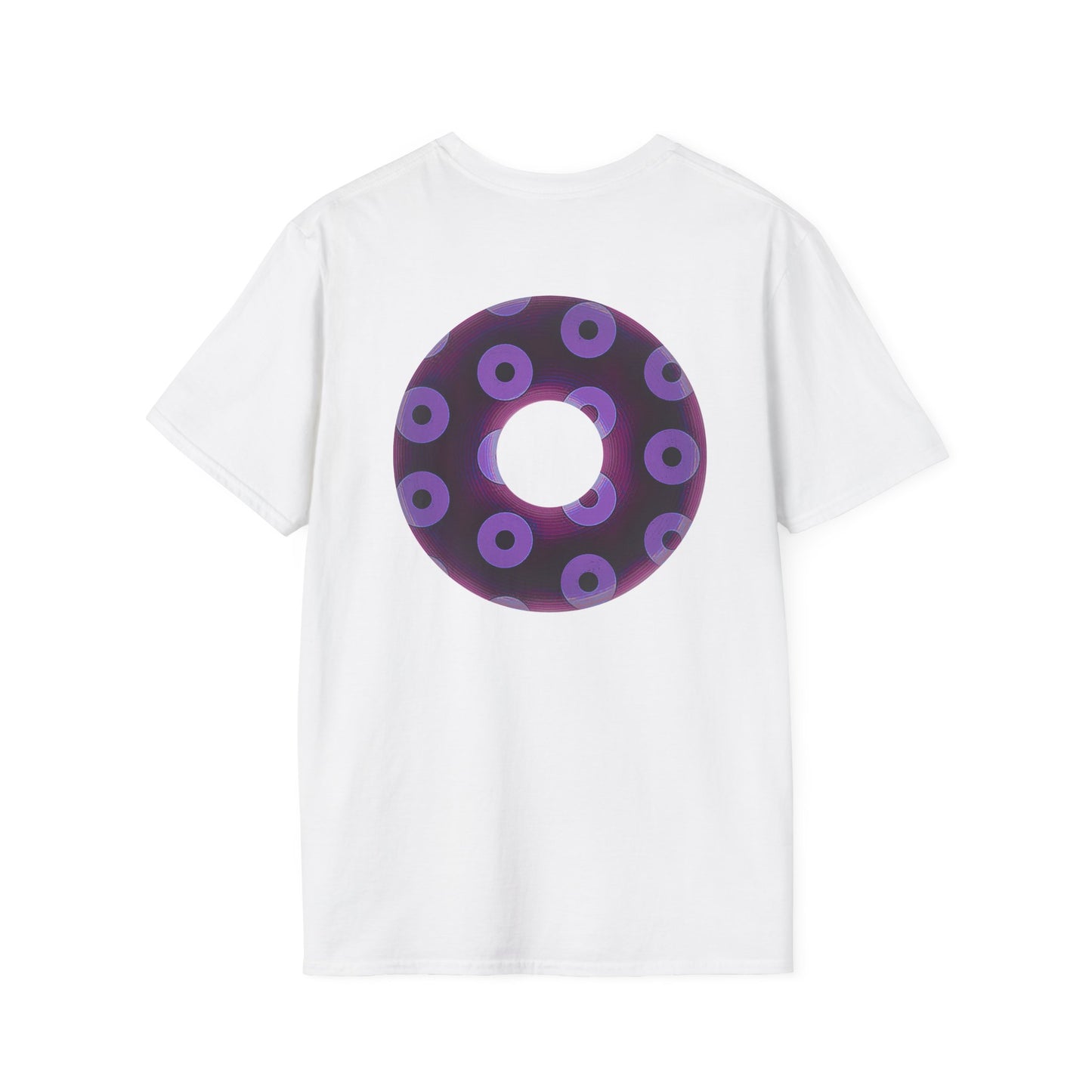 Plain Donuts/Unisex Soft-Style - "Plain Blimpy Paradoxical Donuts" - dark red violet/light purple donuts